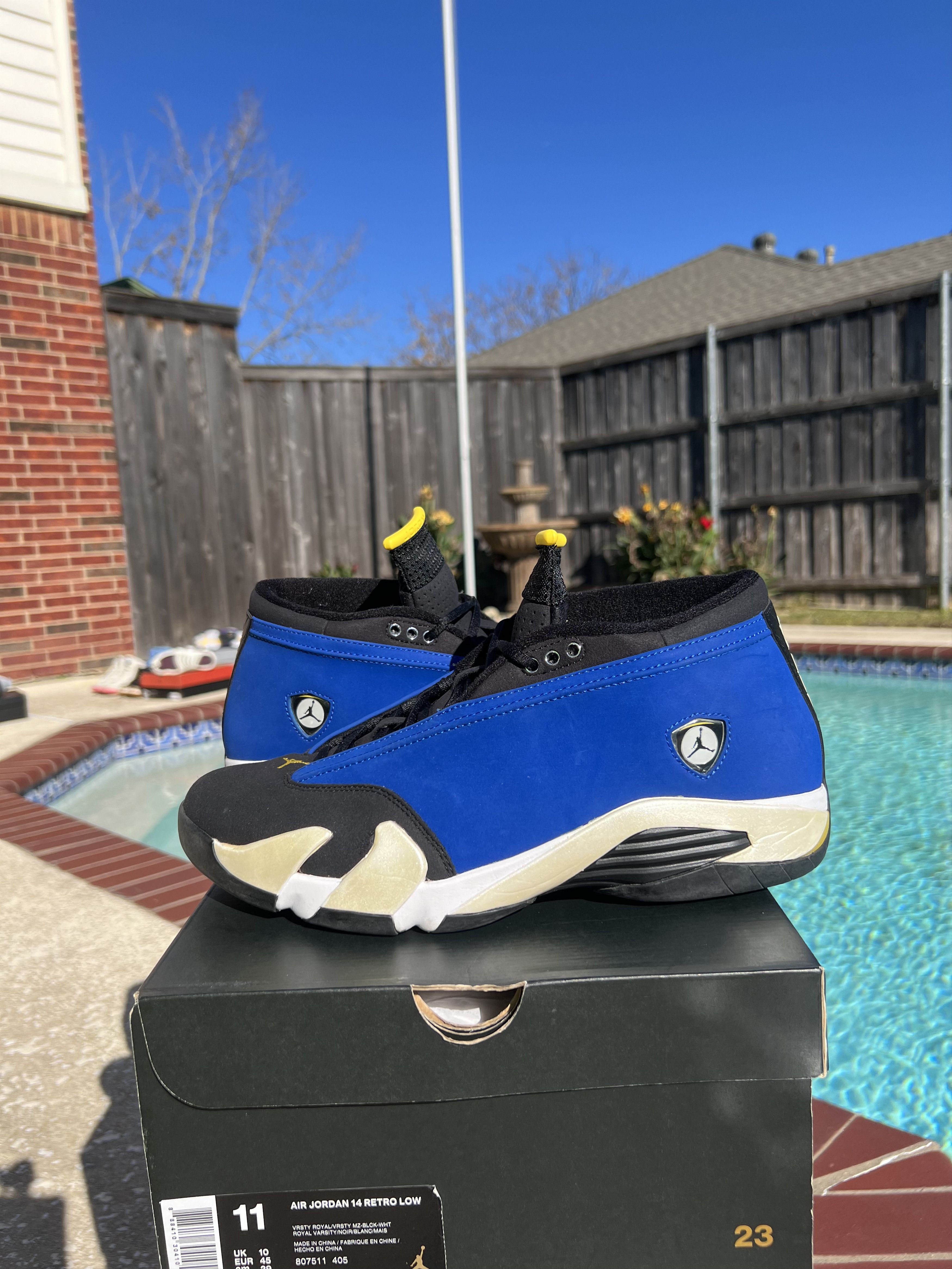 Jordan Brand × Nike Air Jordan 14 Retro Low Laney 2015 Size US 11 / EU 44 - 5 Thumbnail