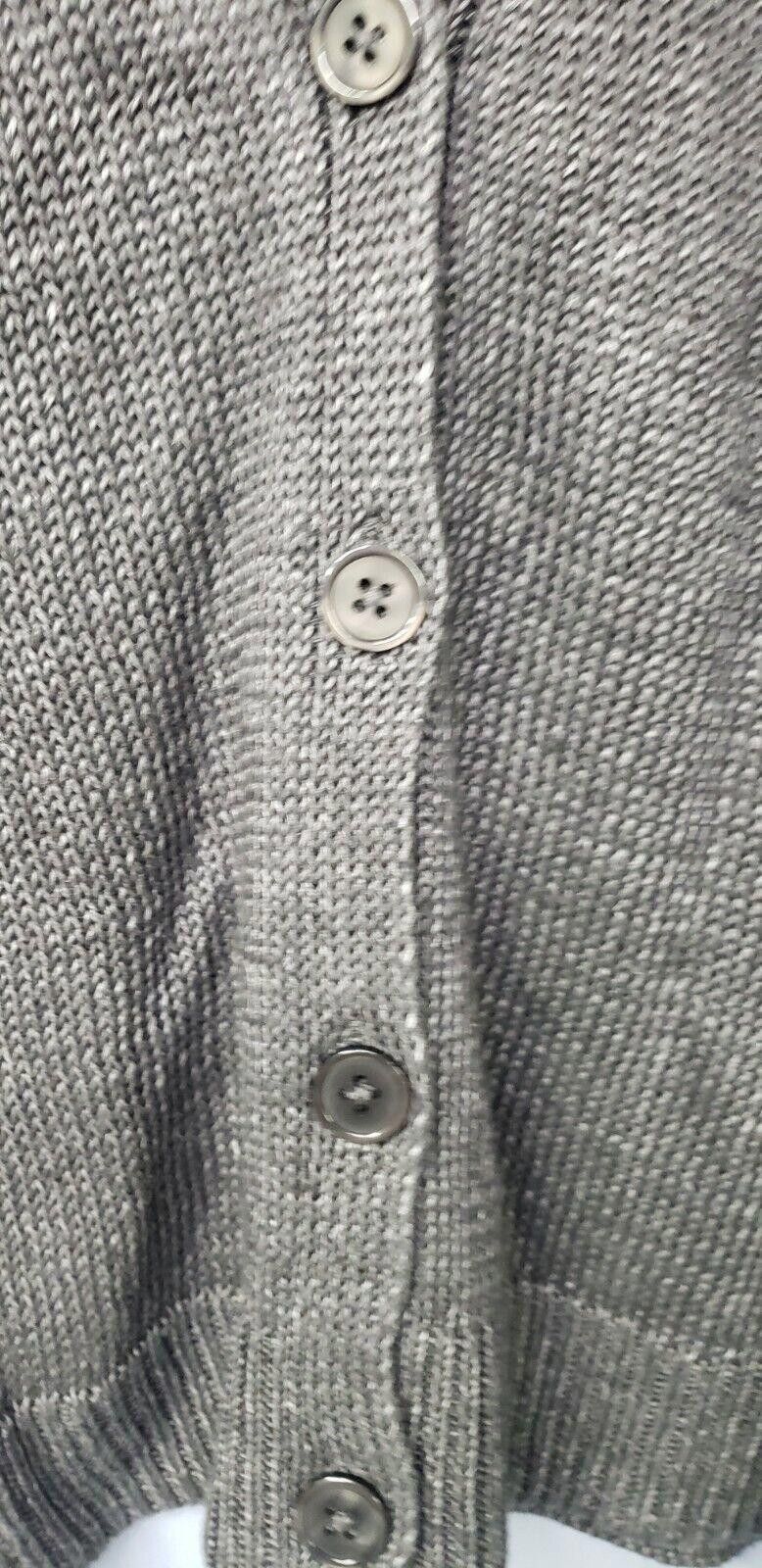 Designer NWT Talbots Petite Cardigan Grey Size Petite Large Size L / US 10 / IT 46 - 3 Thumbnail