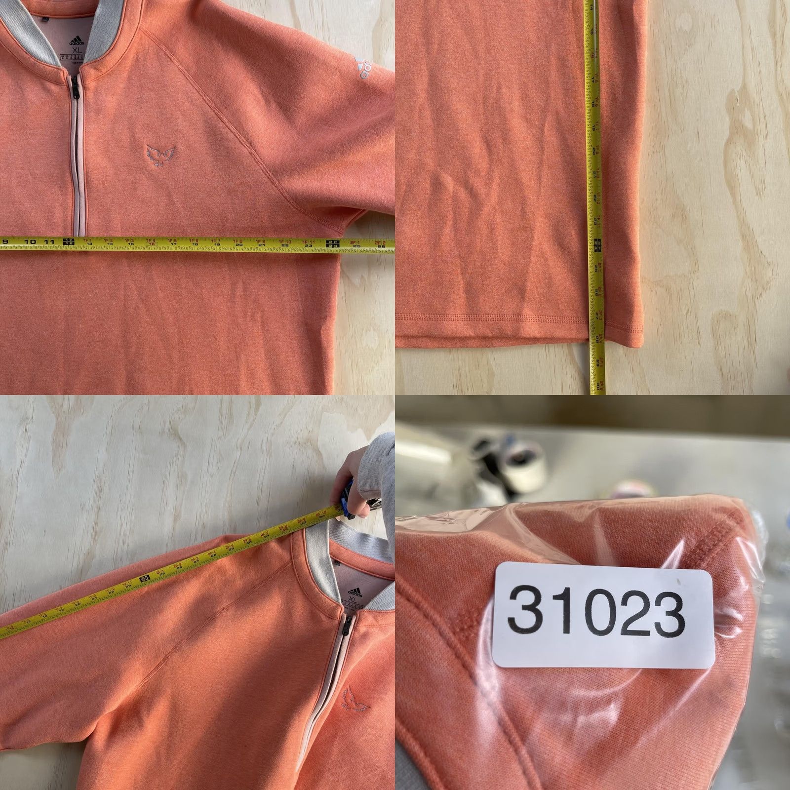 Adidas Adidas Sweatshirt Mens XL Orange 1/4 Zip Pullover Bird Logo Golf Athletic Size US XL / EU 56 / 4 - 8 Thumbnail