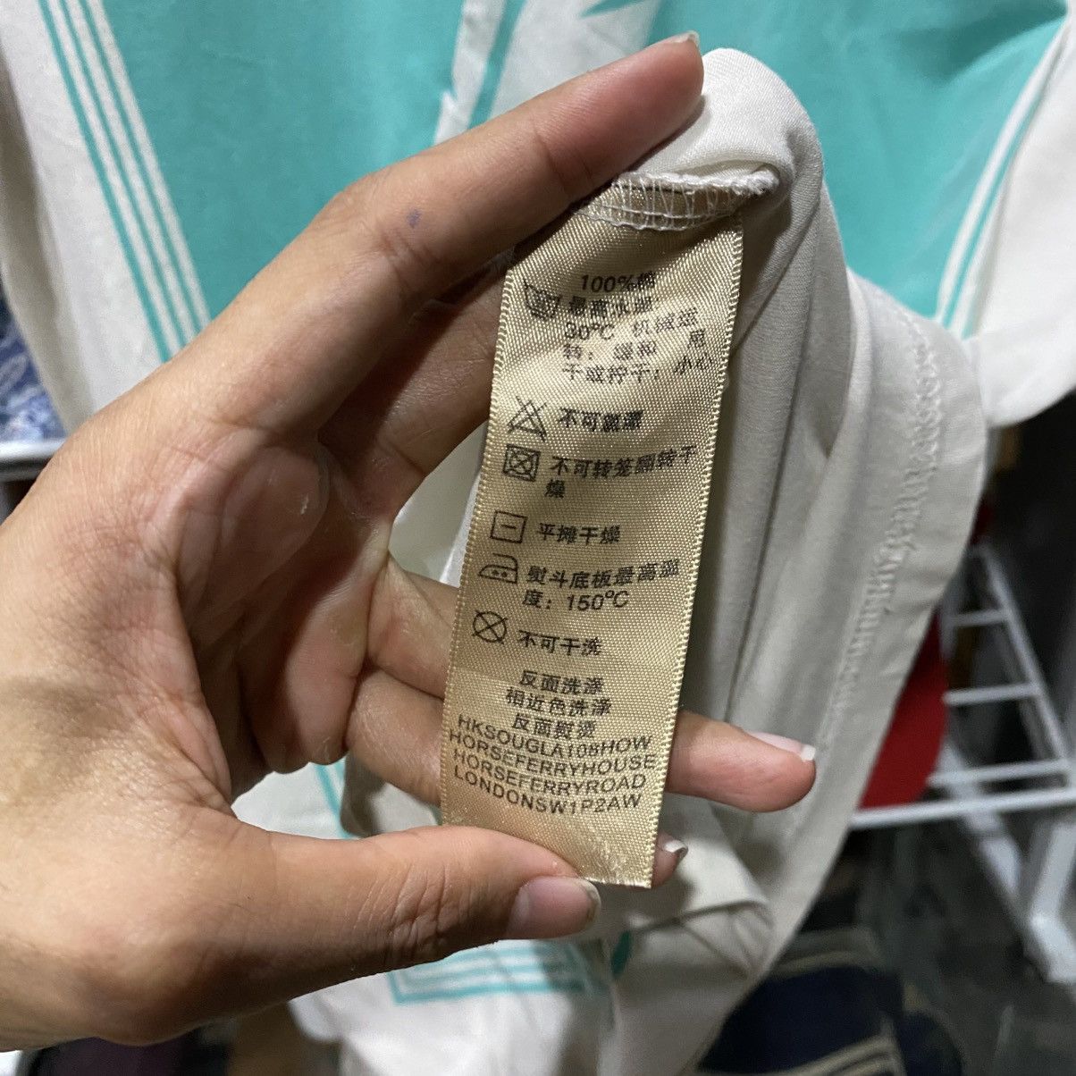 Burberry Prorsum Spring 2015 Teal White Great British Writers Cotton Tshirt Size US XL / EU 56 / 4 - 9 Thumbnail