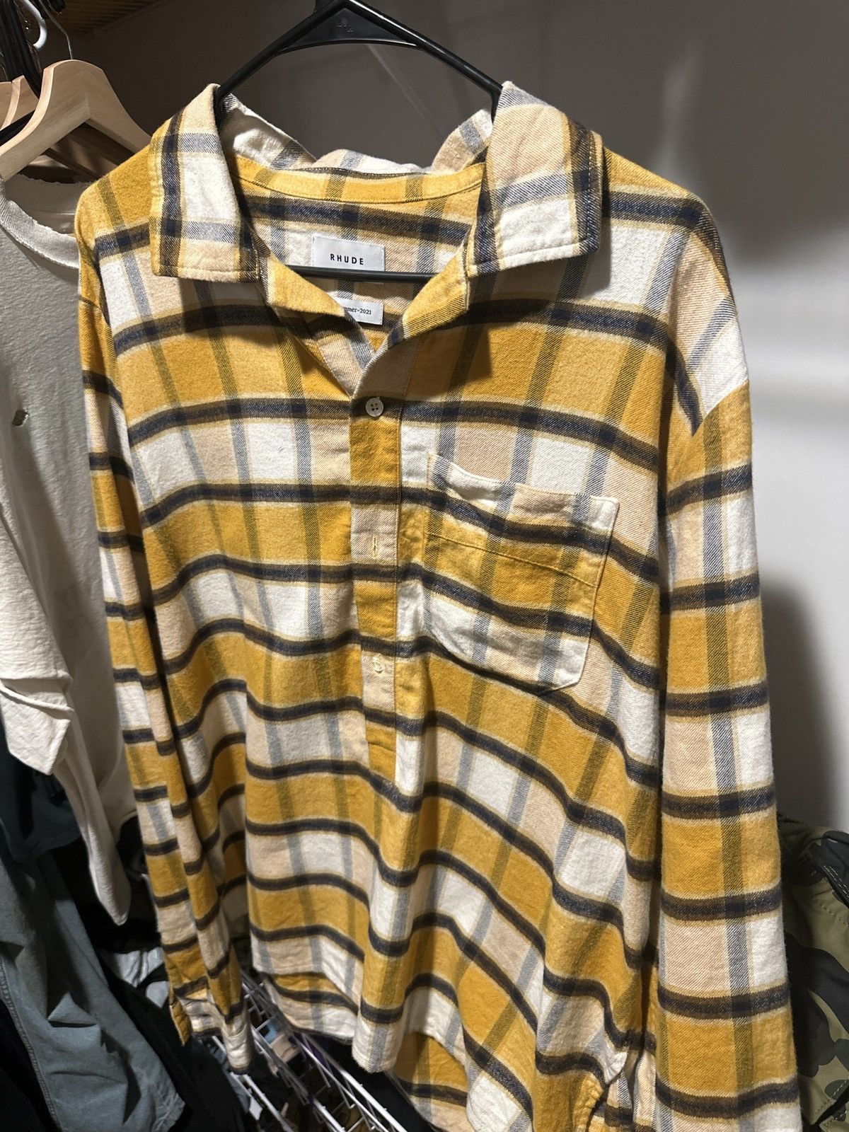 Rhude 21 Rhude Button Down Flannel Shirt Size US M / EU 48-50 / 2 - 4 Thumbnail