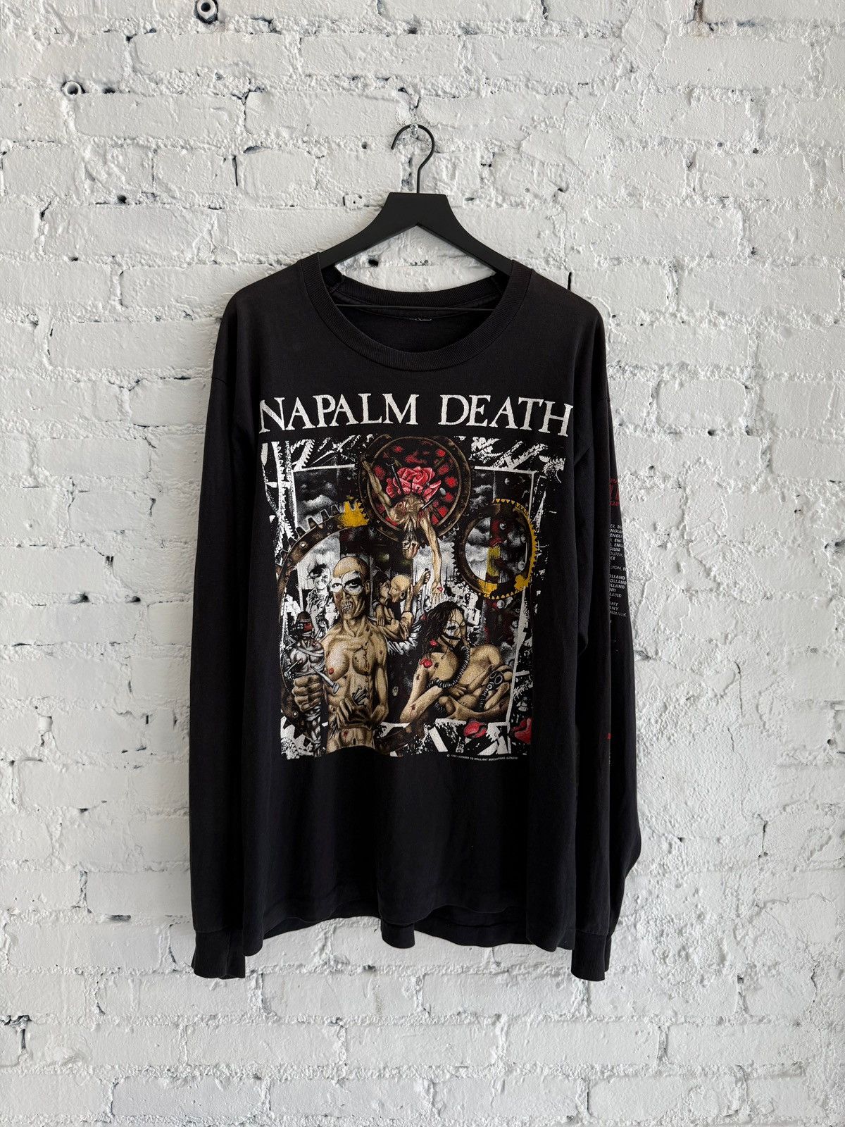 Vintage 1992 NAPALM DEATH ‘CAMPAIGN FOR MUSICAL DESTRUCTION’ L/S TEE Size US XL / EU 56 / 4 - 1 Thumbnail