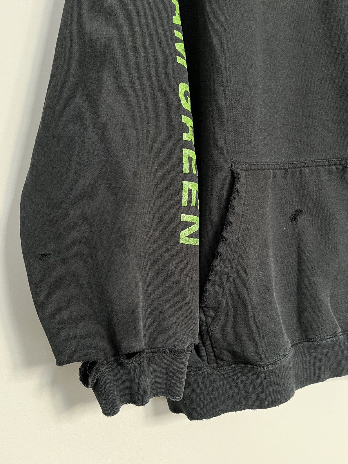 Unsound Rags × Vintage Crazy Vintage Kawasaki Hoodie Thrashed Size US L / EU 52-54 / 3 - 7 Thumbnail