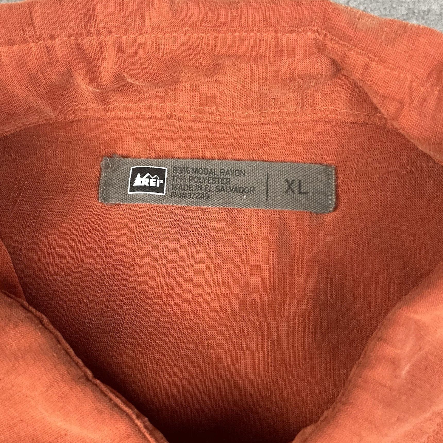Vintage VINTAGE REI Shirt Mens Short Sleeve Camp Shirt Orange XL Button-Up Outdoor Camp Shirt? Size US XL / EU 56 / 4 - 6 Thumbnail