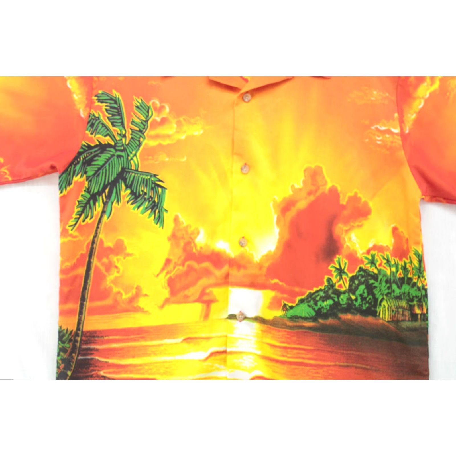 Vintage VINTAGE Margaritaville Tequila Hawaiian Orange Shirt Small Floral Beach Hawaii Wear Shirt Size US S / EU 44-46 / 1 - 3 Thumbnail