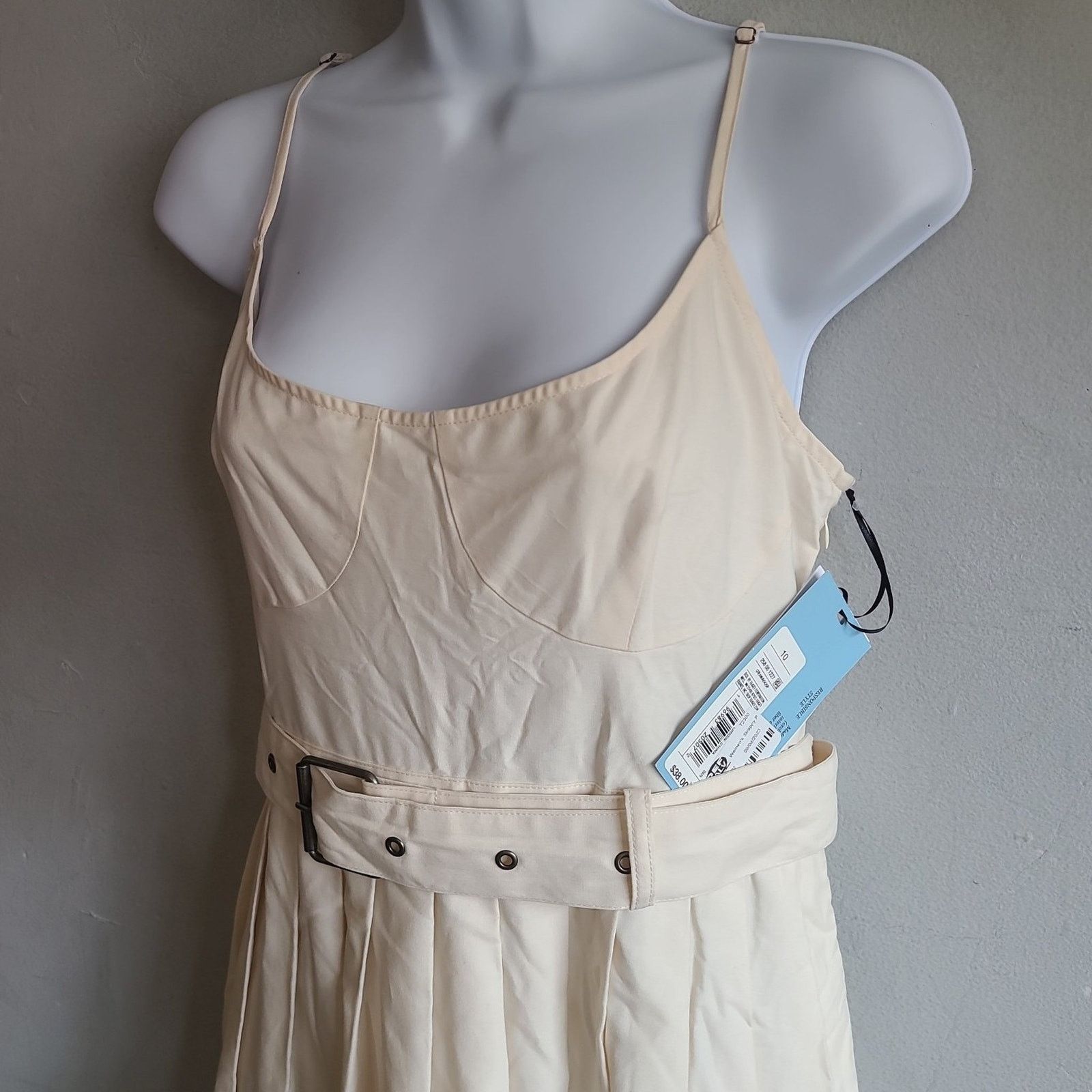 Other NEW women's 10 medium beige tank top maxi dress Size M / US 6-8 / IT 42-44 - 3 Thumbnail