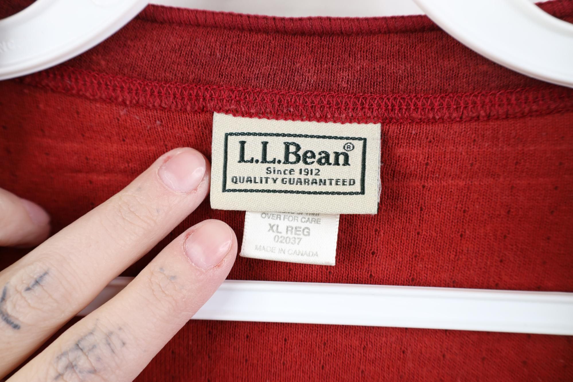 L.L. Bean Vintage 90s LL Bean Rivers Driver Henley Long Sleeve T-Shirt Size US XL / EU 56 / 4 - 5 Thumbnail