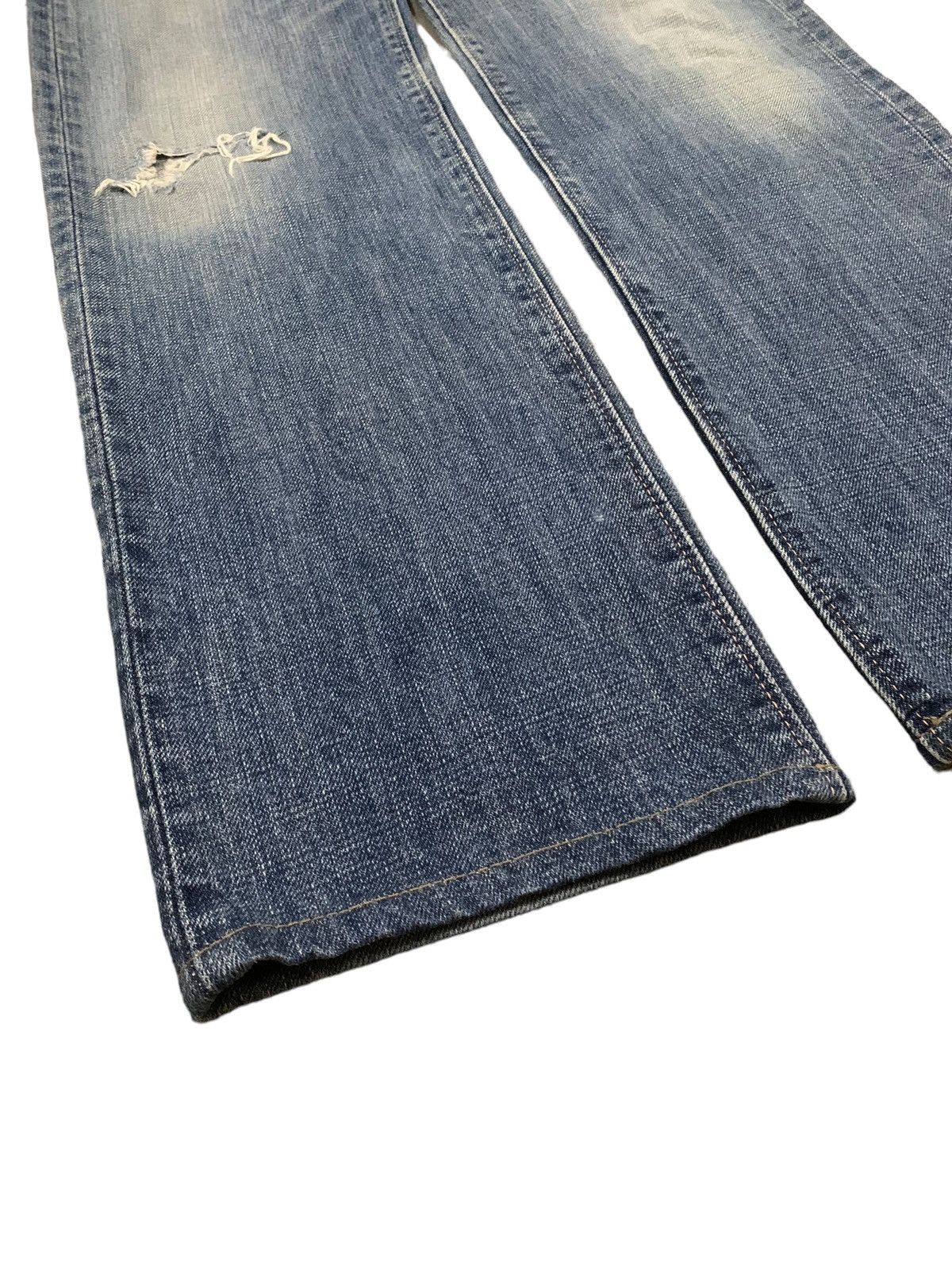 Japanese Brand Vintage Y2K Quadro Medio Button Fly Distressed Grunge Jeans Size US 29 - 8 Thumbnail