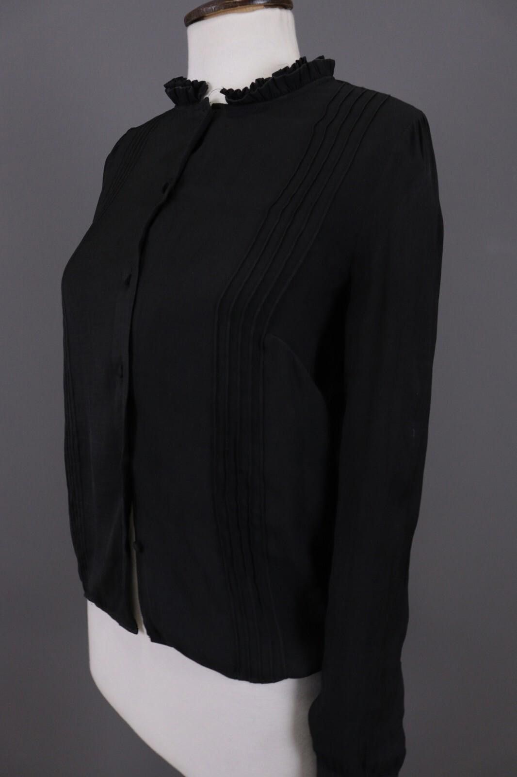 Zadig & Voltaire Zadig & Voltaire Black Button Down Top Shirt Blouse Size M / US 6-8 / IT 42-44 - 8 Thumbnail