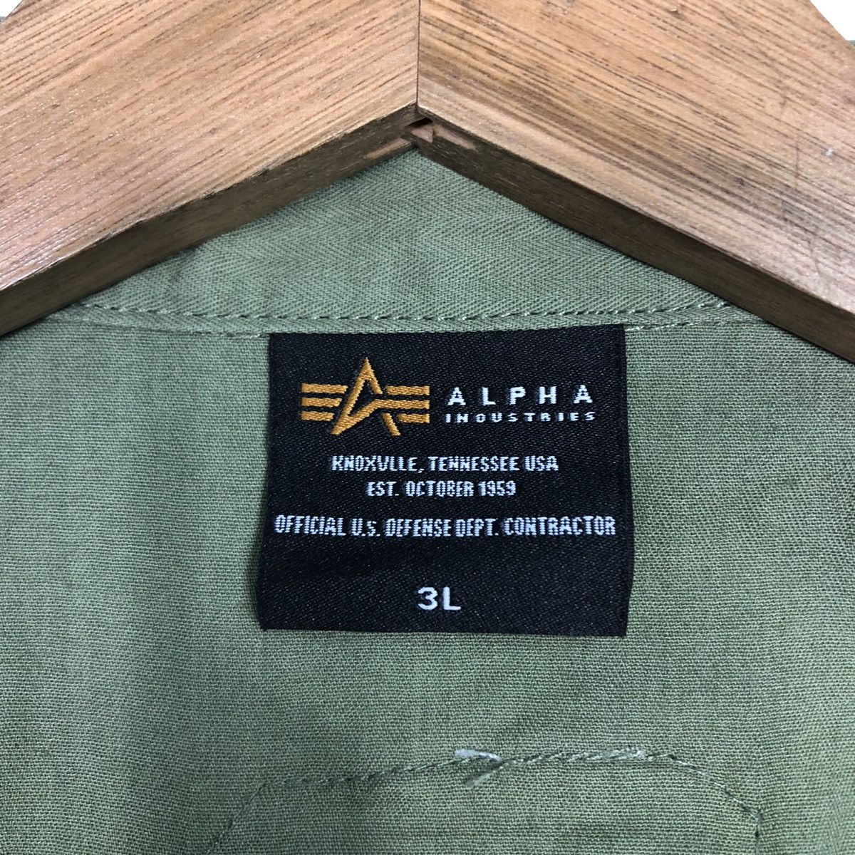 Alpha Industries 📌Vintage Work Shirt Jacket Alpha Industries Military Size US L / EU 52-54 / 3 - 18 Thumbnail