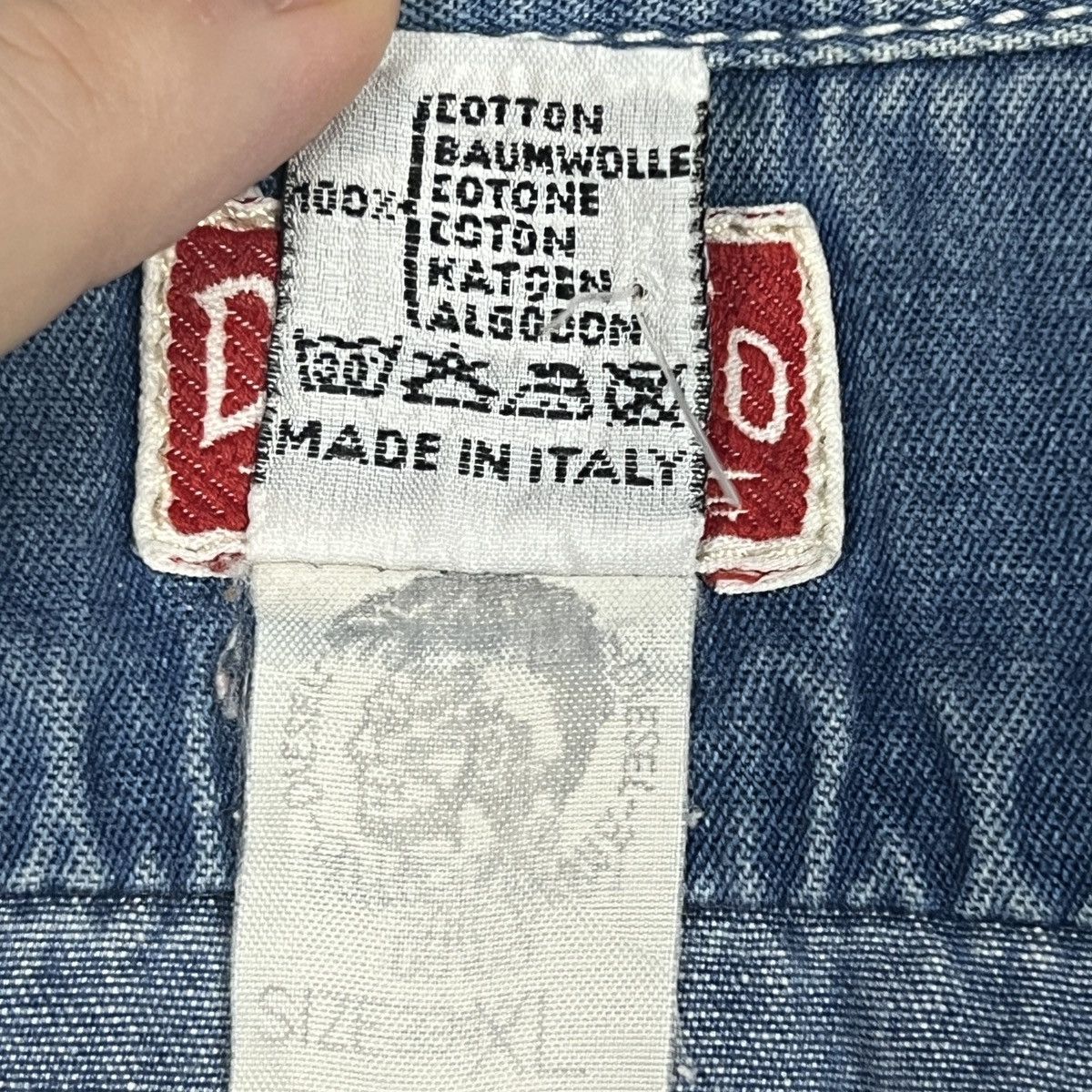 Diesel Vintage 90s Diesel Industry Denim Workwear Logo Shirt XL Size US XL / EU 56 / 4 - 3 Thumbnail