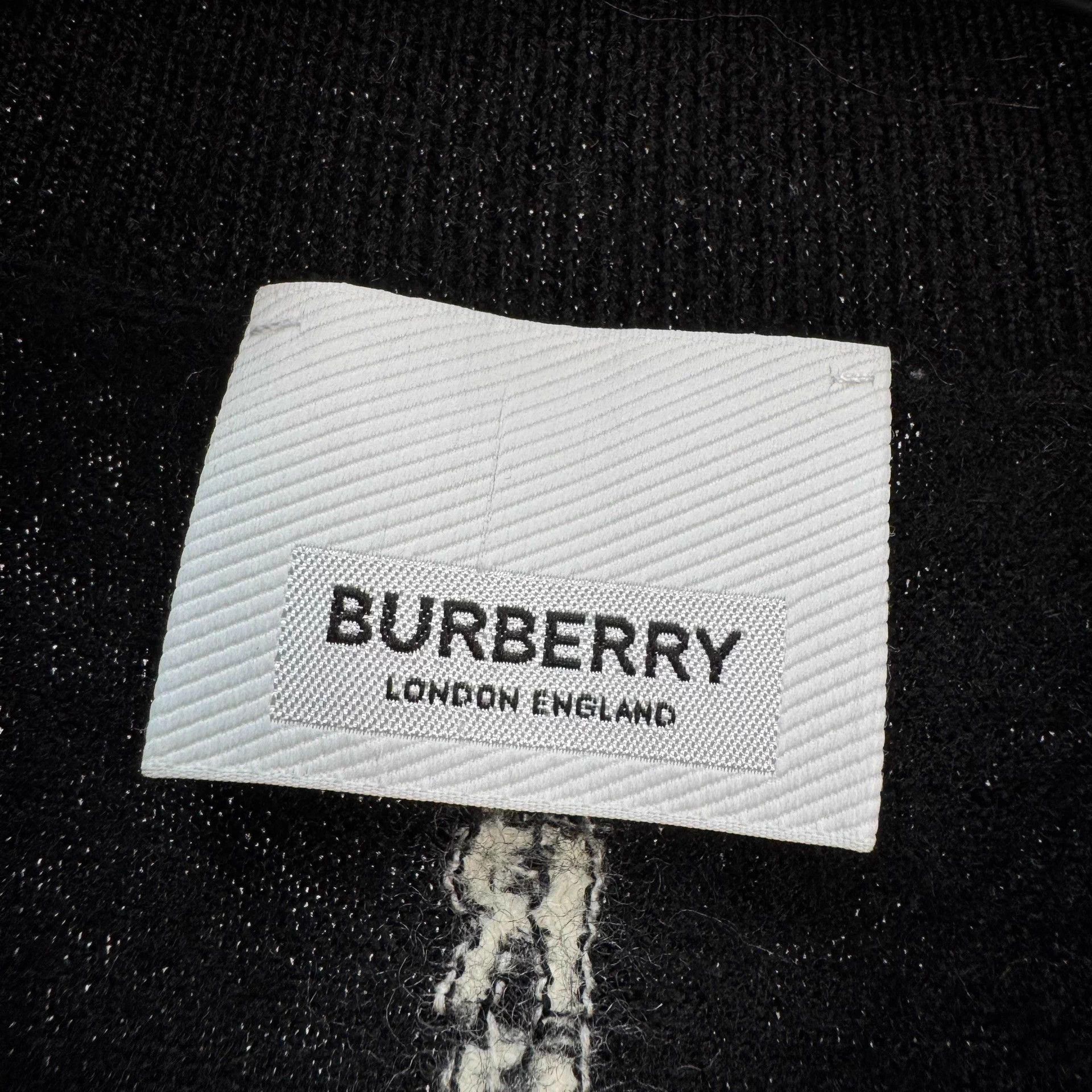 Burberry Burberry Wool Knit Logo Short Sleeve Size S 99 New Size S / US 4 / IT 40 - 5 Thumbnail
