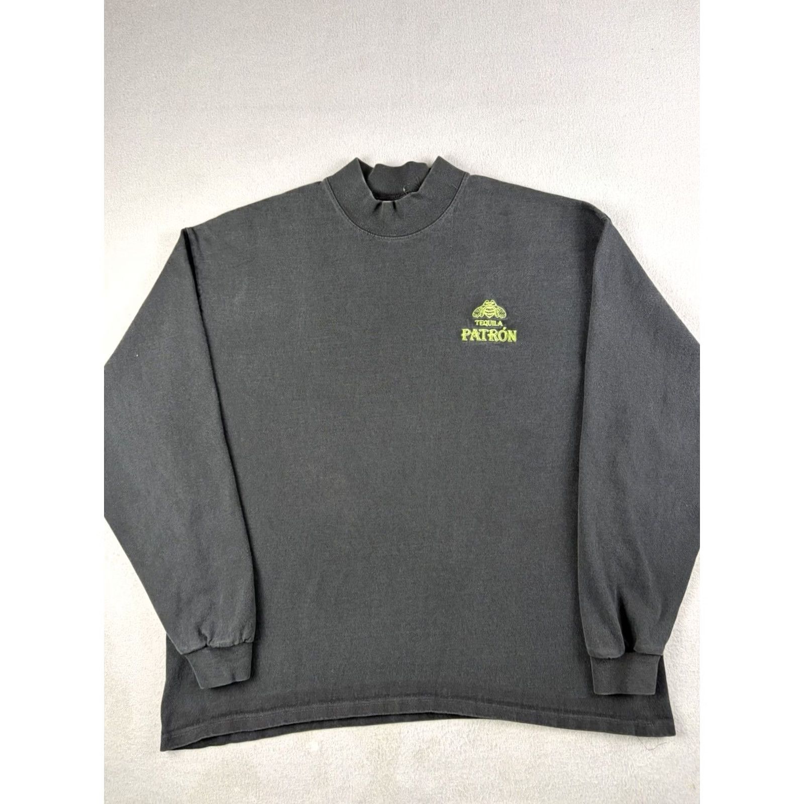 Vintage VINTAGE Patron Tequila Shirt Unbranded Longsleeve Crew Neck 90s Embroidered Black XL Mens Size US XL / EU 56 / 4 - 2 Thumbnail