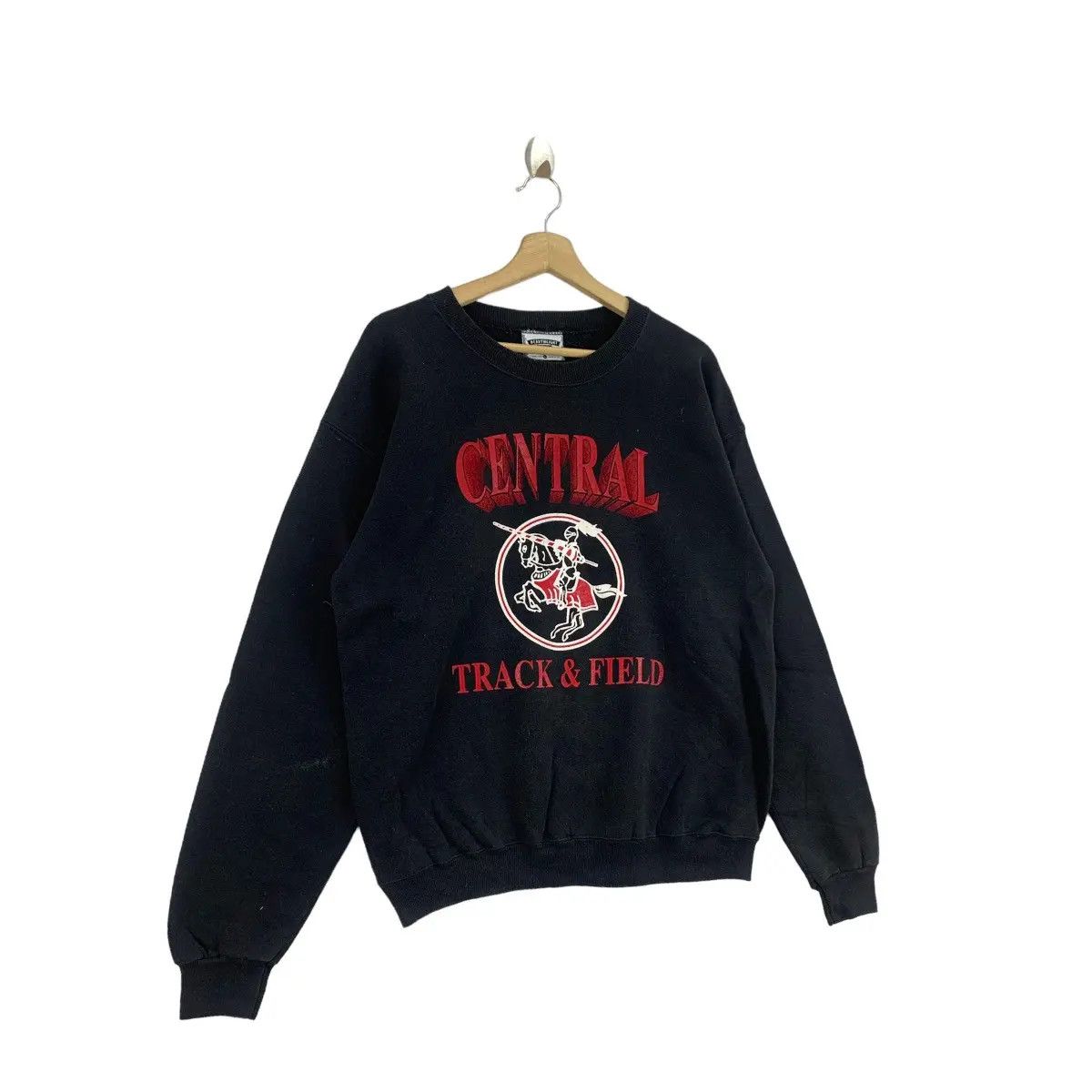Lee Vintage 90’ LEE CENTRAL TRACK & FIELD Horse Sweatshirt Size L / US 10 / IT 46 - 4 Thumbnail