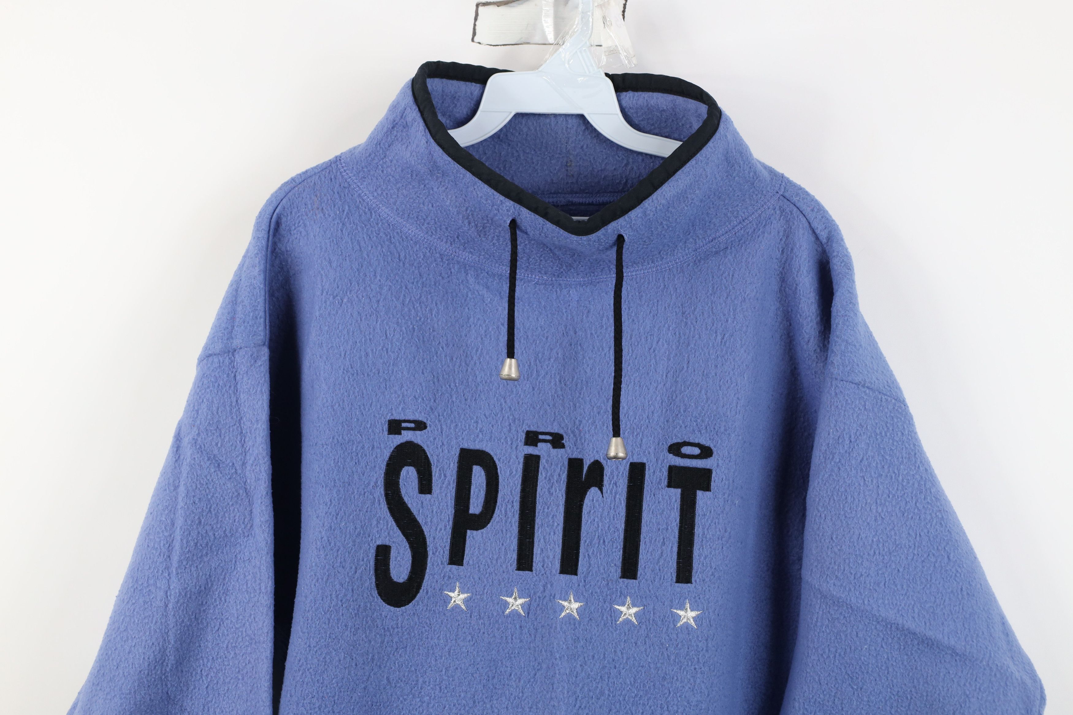 Vintage Vintage 90s Pro Spirit Babydoll Fleece Mock Neck Sweater Size M / US 6-8 / IT 42-44 - 2 Thumbnail