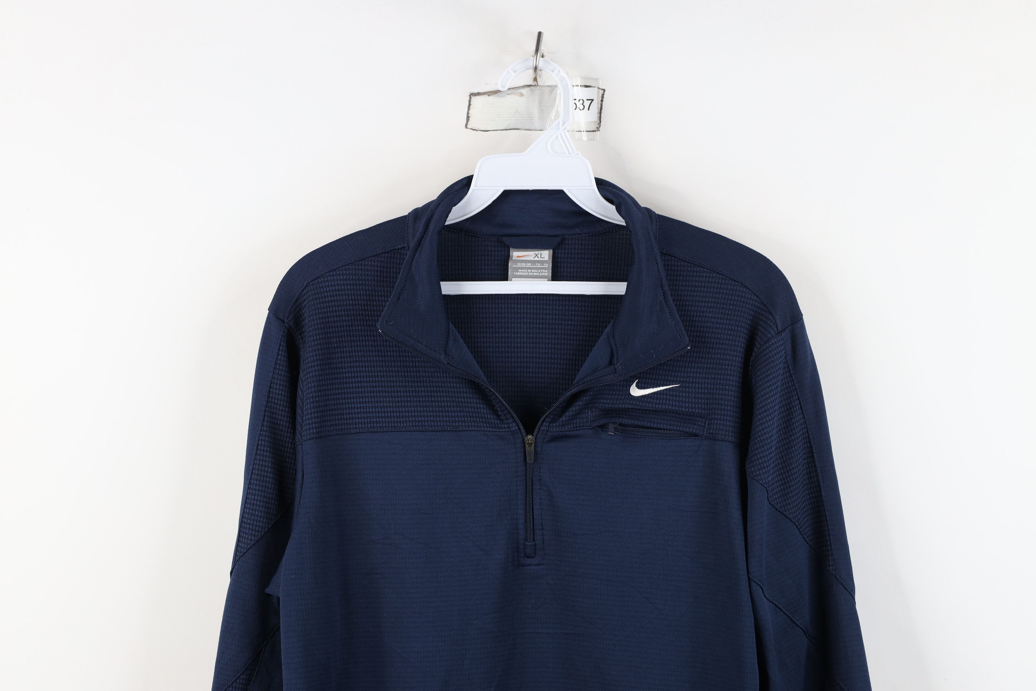 Nike Vintage Y2K Nike Mini Swoosh Knit Half Zip Pullover Jacket Size XL / US 12-14 / IT 48-50 - 2 Thumbnail