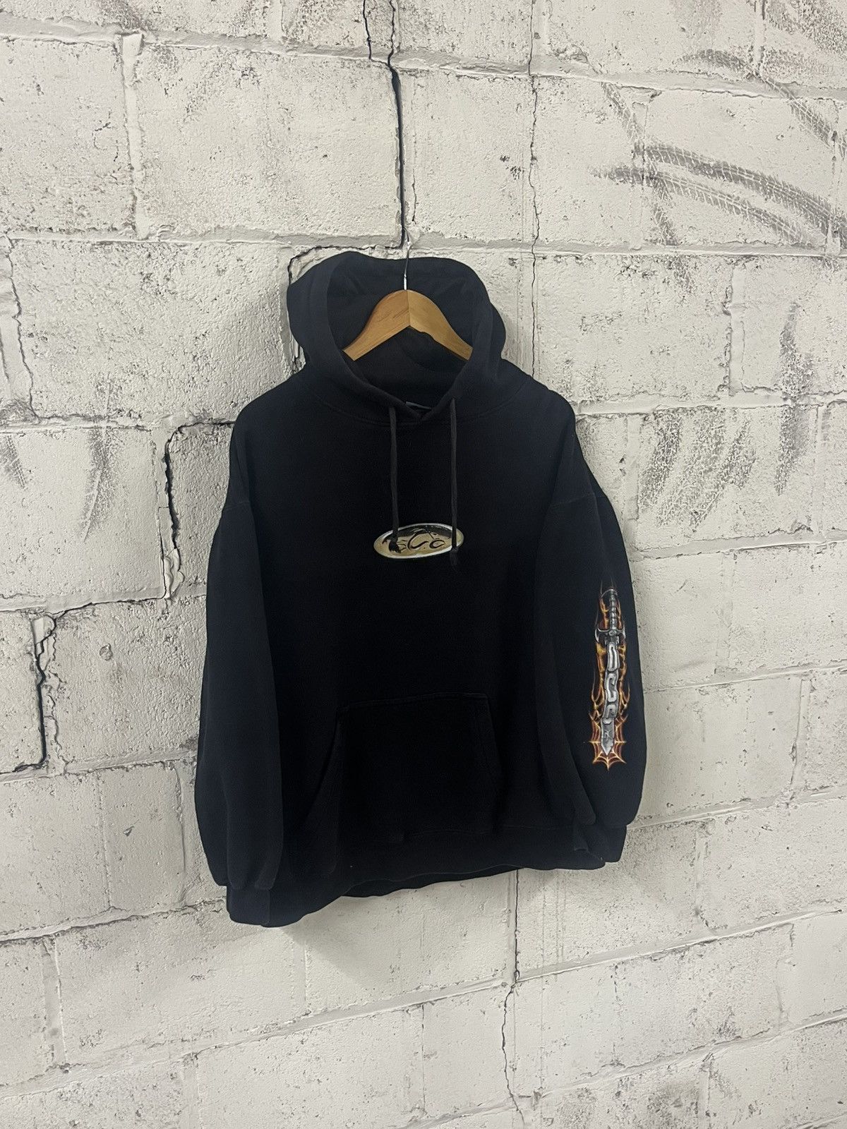 West Coast Choppers Orange county choppers hoodie flame sleeve hits rare boxy Size US M / EU 48-50 / 2 - 4 Thumbnail
