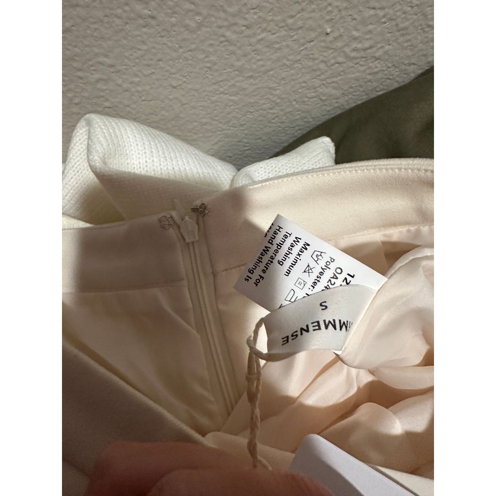 Other Commense White Pleated Button Zipper High Waist Short Skirt Size 27" / US 4 / IT 40 - 6 Thumbnail