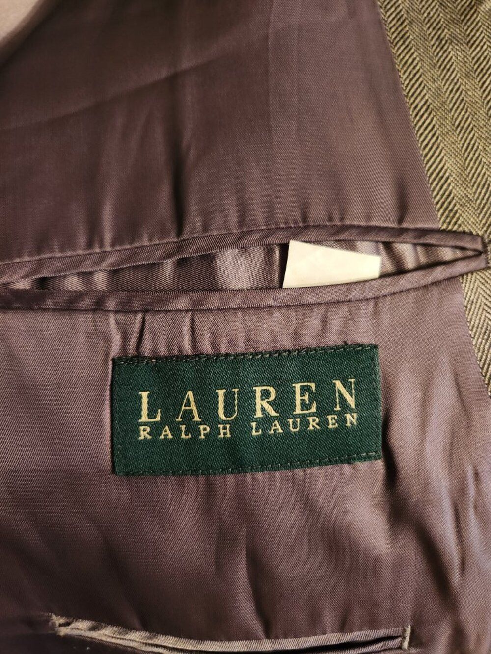 Ralph Lauren Ralph Lauren men's gray 100%silk sport coat blazer size: 42S Size 42S - 2 Thumbnail