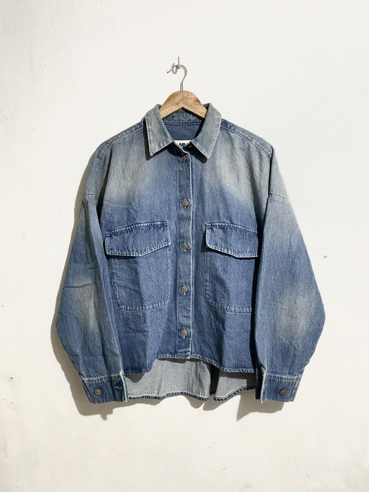 Maison Margiela AW18 MAISON MARGIELA MM6 OVERSIZED DENIM JACKET Size M / US 6-8 / IT 42-44 - 1 Thumbnail