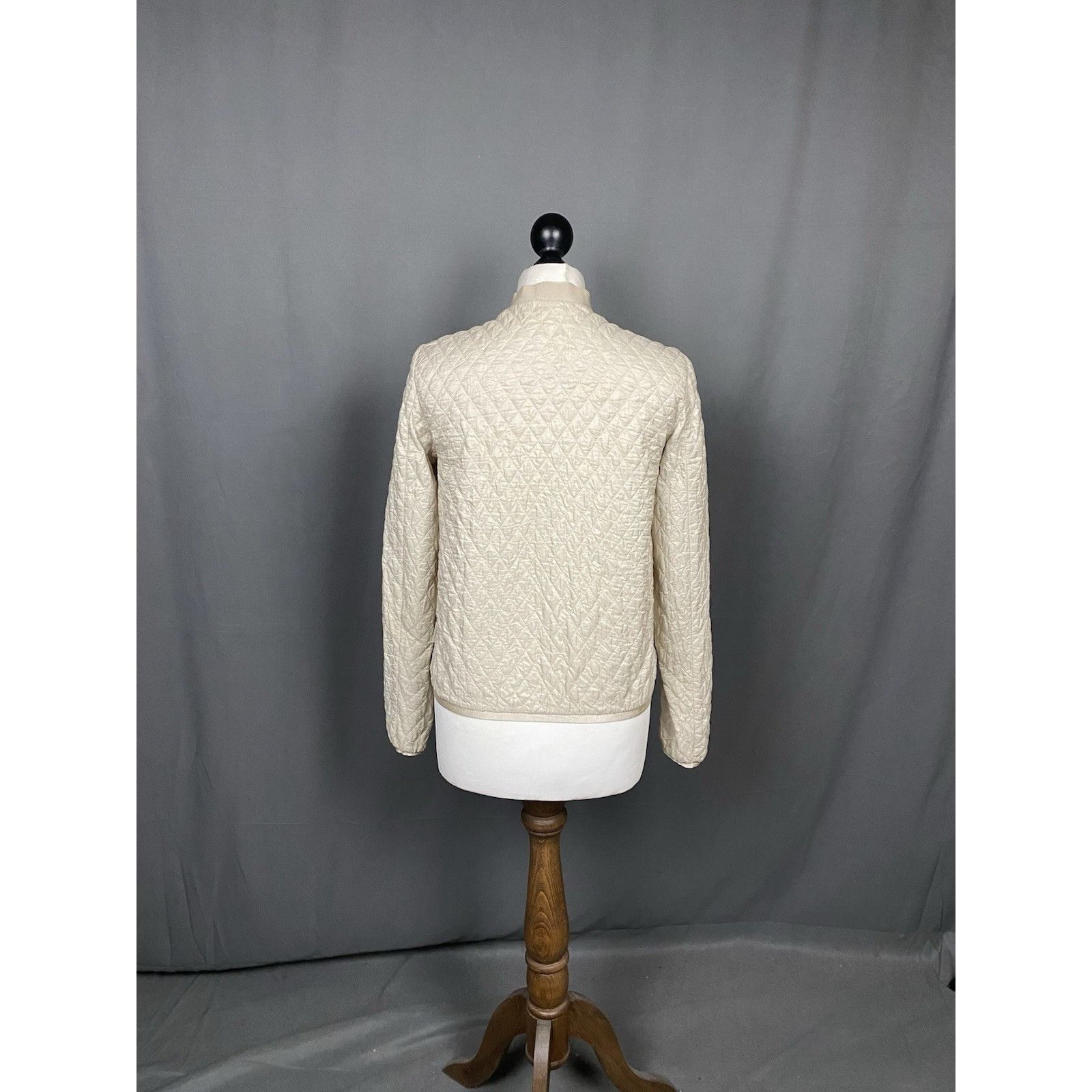 Moncler Moncler Eliane Giubbotto Women's Beige Quilted Jacket Size 0 Size XS / US 0-2 / IT 36-38 - 7 Thumbnail