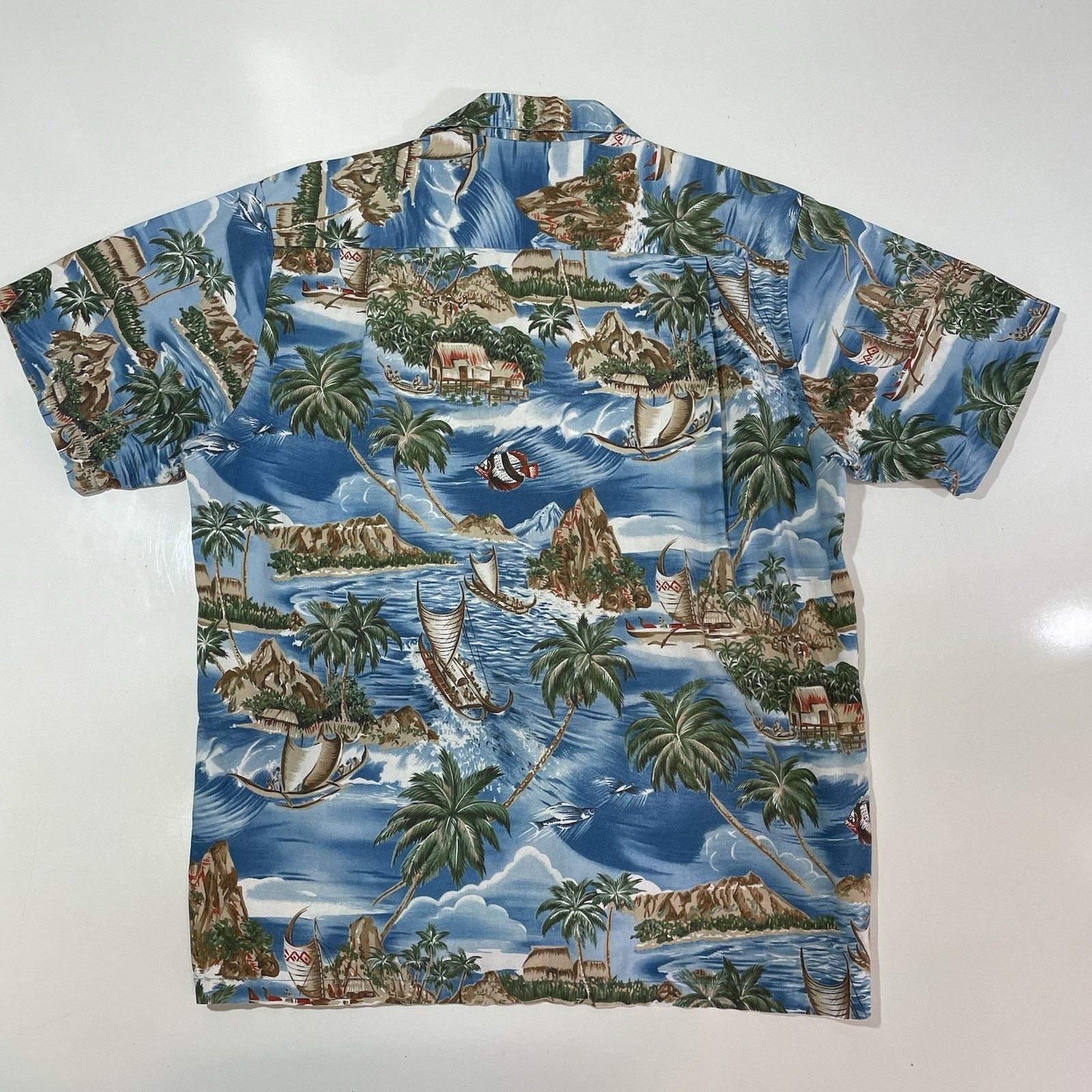 Cool Shirtz VTG Kalaheo RJC Men’s Hawaiian Shirt Island Wa'a Kaulua Boat Size US M / EU 48-50 / 2 - 7 Thumbnail