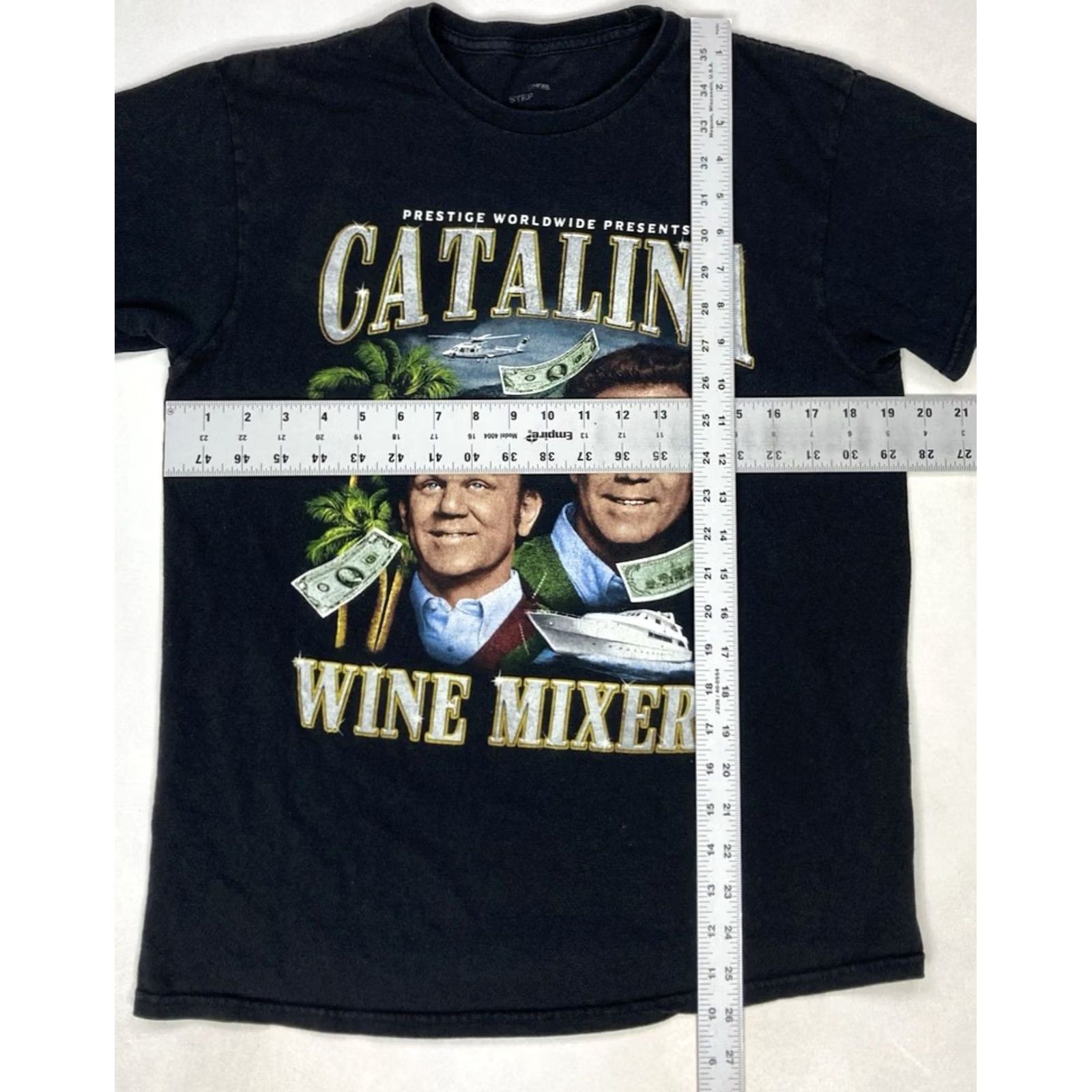 Catalina Step Brothers Catalina Wine Mixer Graphic T-shirt Women Medium Black Movie Shirt Size M / US 6-8 / IT 42-44 - 5 Thumbnail