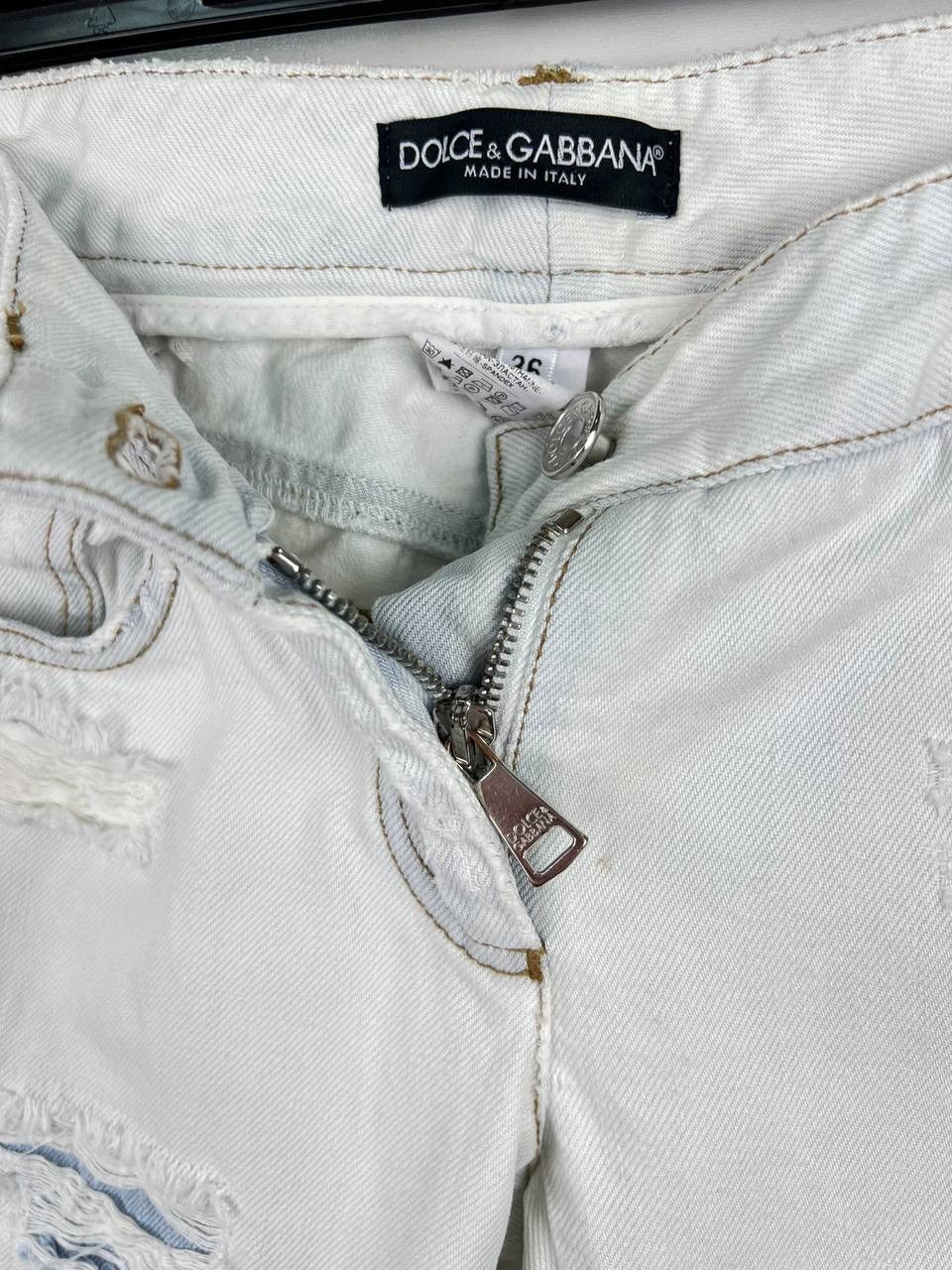Dolce & Gabbana × Vintage Dolce Gabbana luxury denim woman size 36 Size 25" / US 0 / IT 36 - 6 Thumbnail