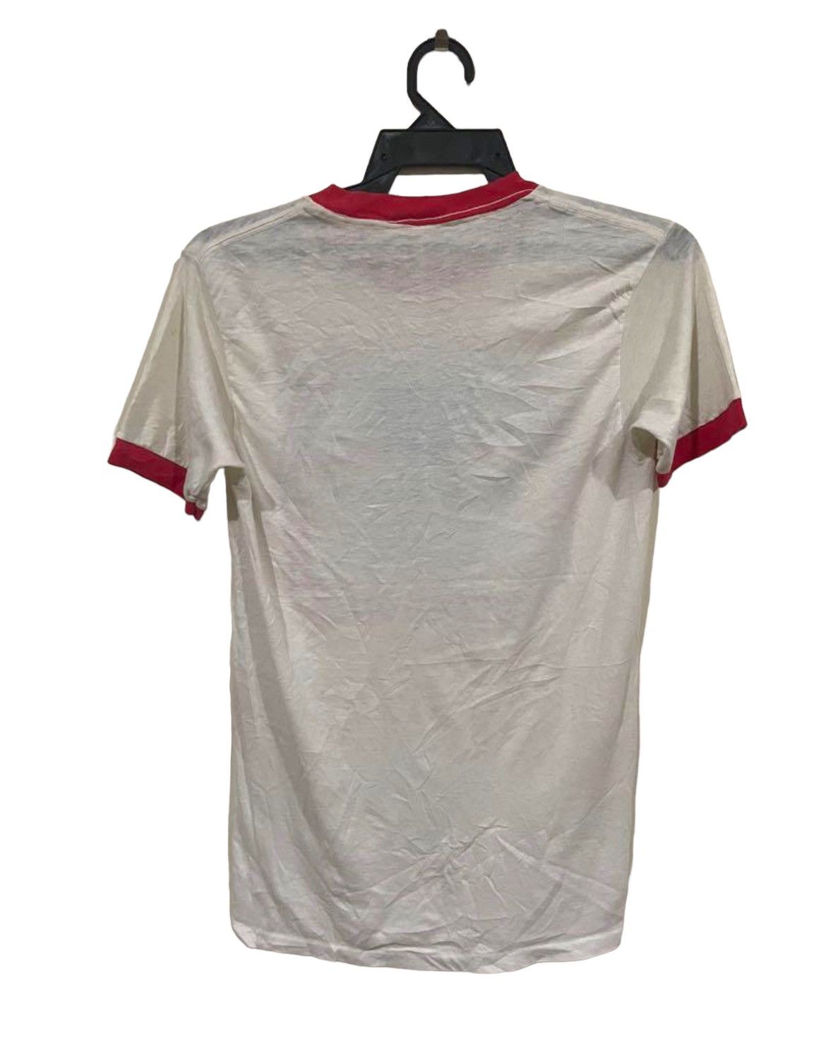 Budweiser Budweiser 70s True Vintage Numero Uno Paper Thin Ringer Tee Size US XS / EU 42 / 0 - 4 Thumbnail