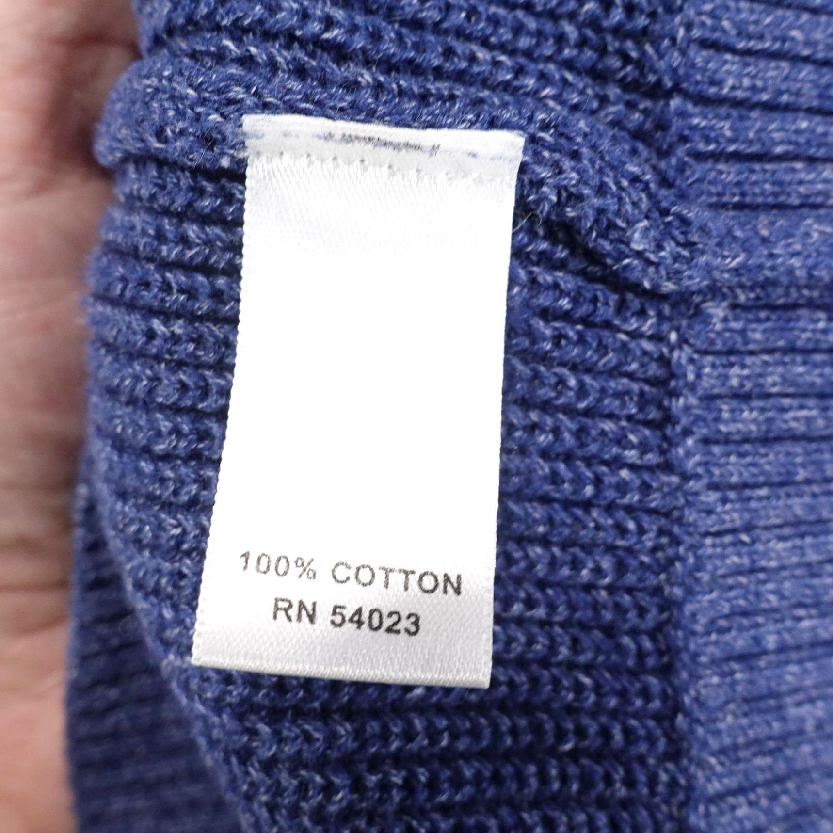 Banana Republic VINTAGE Banana Republic Sweater Pullover Knitted Cotton 1/4 Zip Men's Large Blue All Seasons Size US L / EU 52-54 / 3 - 7 Thumbnail