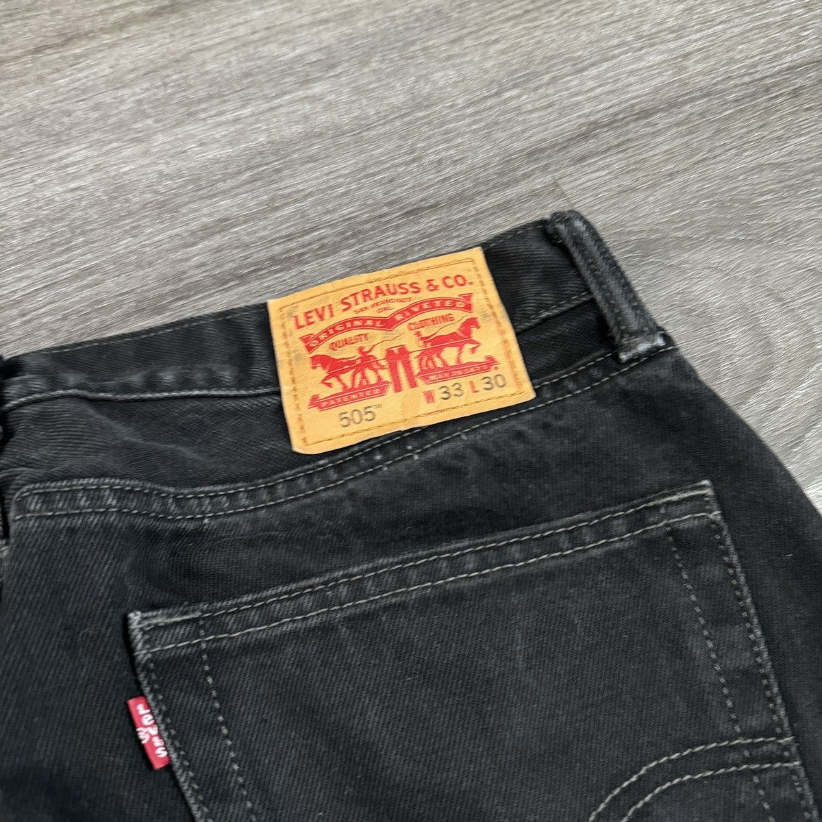 Levi's × Vintage Essential Vintage y2k Levi’s 505 black wide leg jeans Size US 33 - 3 Thumbnail