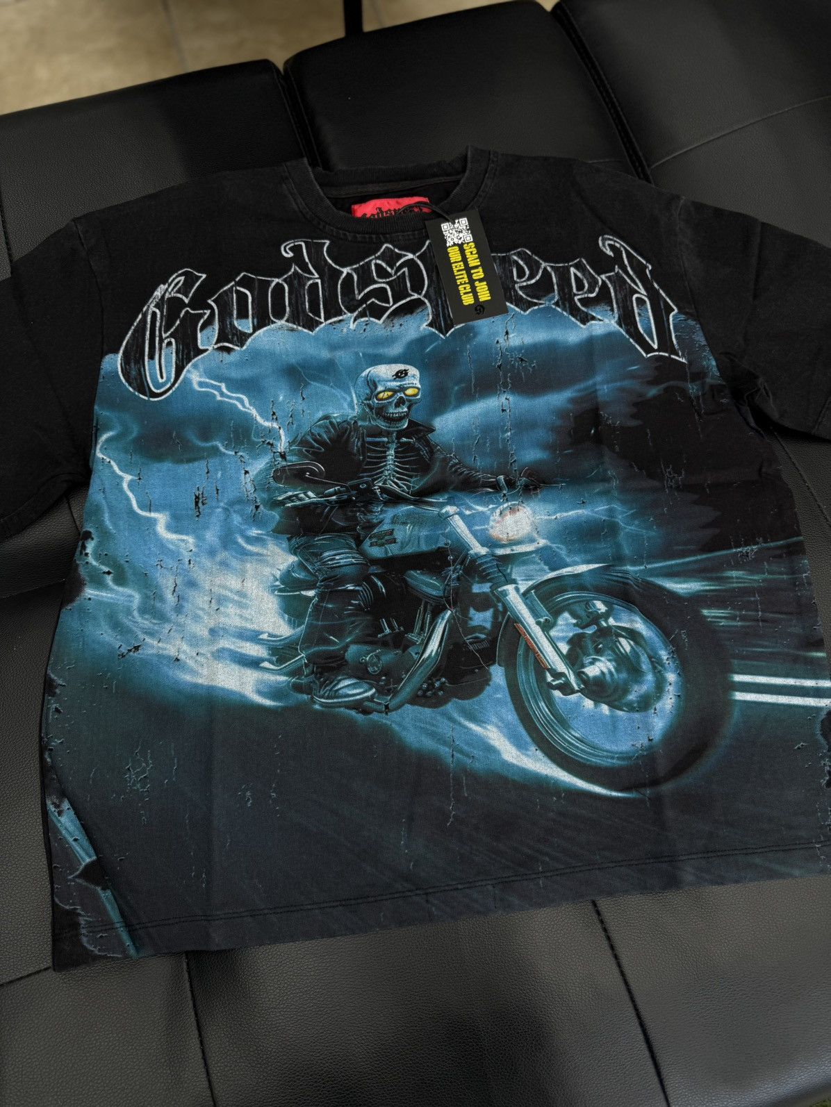 Godspeed Godspeed Blue Motorcycle Tee Shirt Size S (NEW) Size US S / EU 44-46 / 1 - 2 Thumbnail