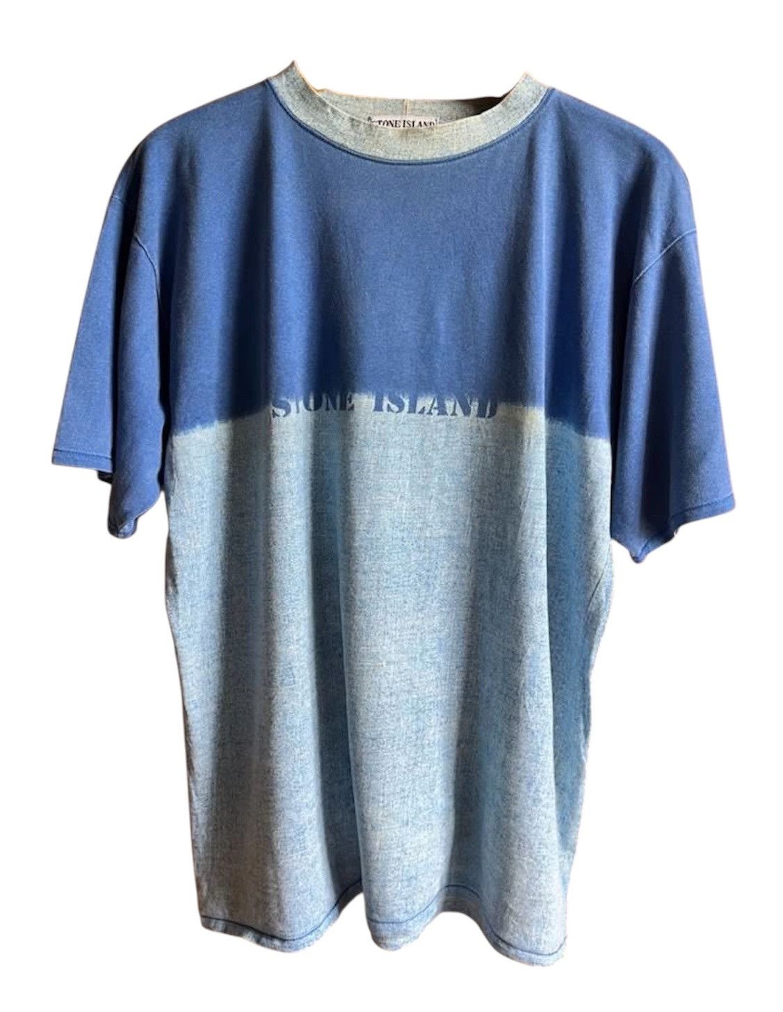 Stone Island Vintage Stone island two tone tshirt logo Size US L / EU 52-54 / 3 - 1 Thumbnail