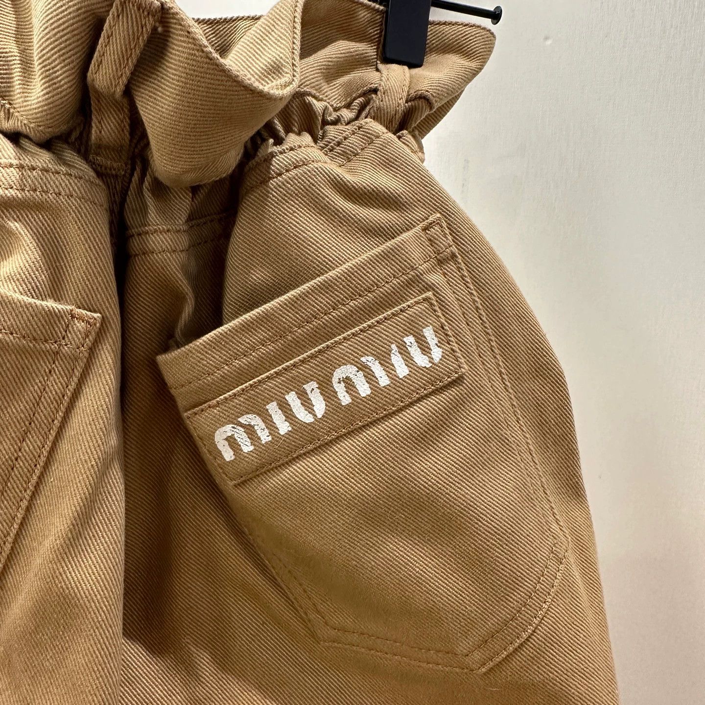 Miu Miu MIU MIU Logo Bouffant Shorts 36 Cotton Size 25" / US 0 / IT 36 - 6 Thumbnail