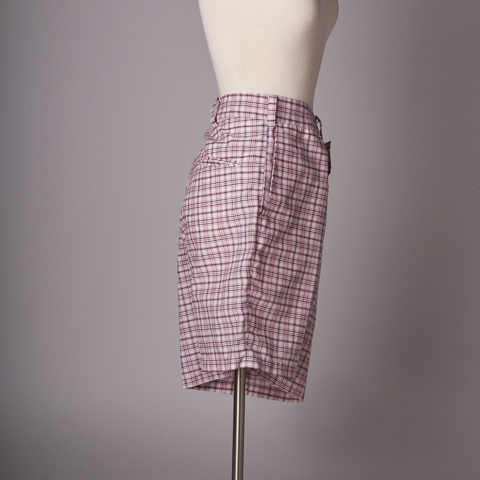 Vintage 1960s Plaid Golf Shorts Size US 35 - 4 Thumbnail