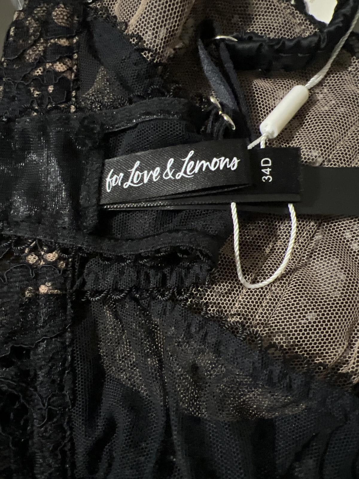 Other For Love & Lemons Black Lace Bralette Crop Top Size ONE SIZE - 5 Thumbnail