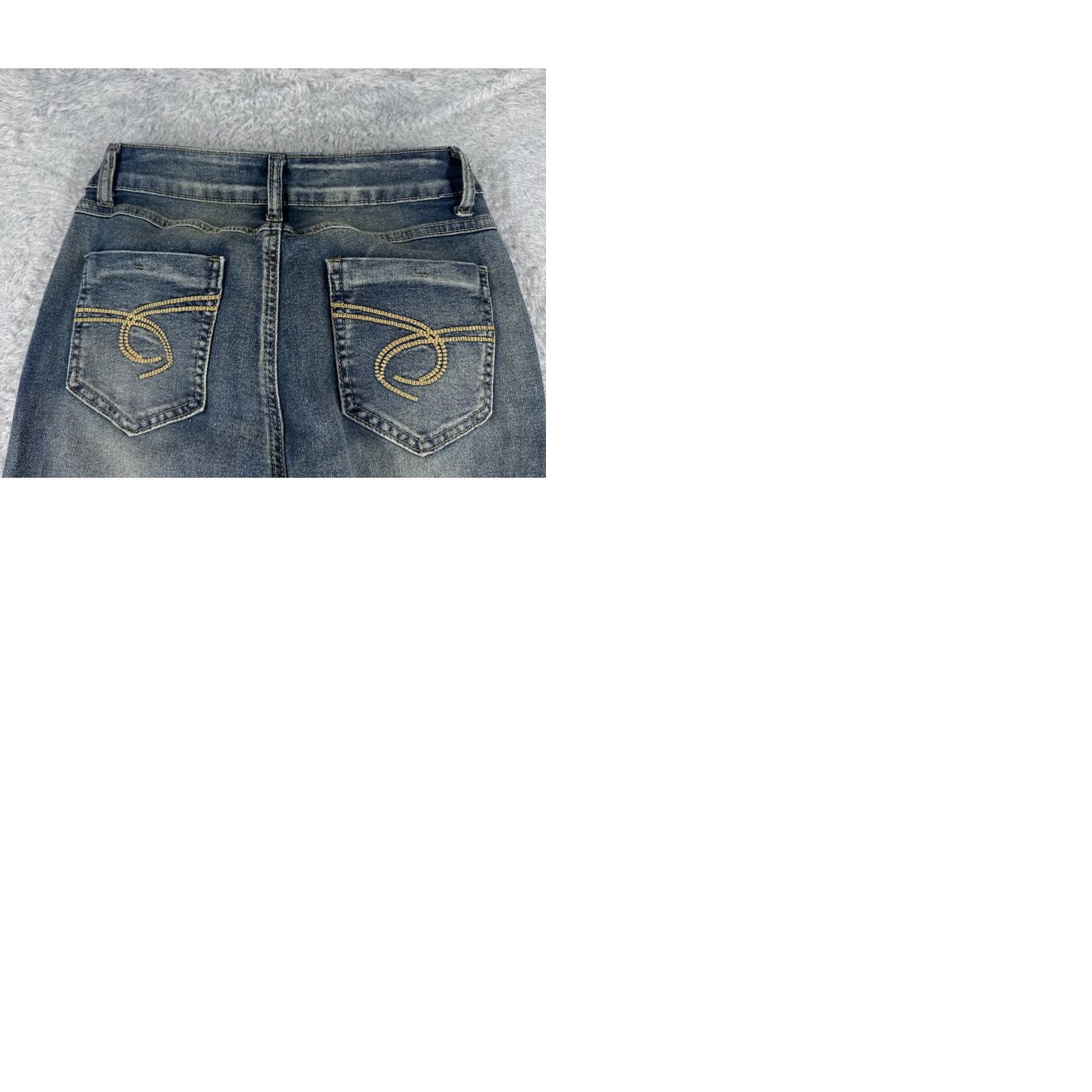 Shein SheIn Jeans Flared Denim 26 Blue Cotton Blend Stretch Low Rise 22x29 Womens Size 26" / US 2 / IT 38 - 10 Thumbnail