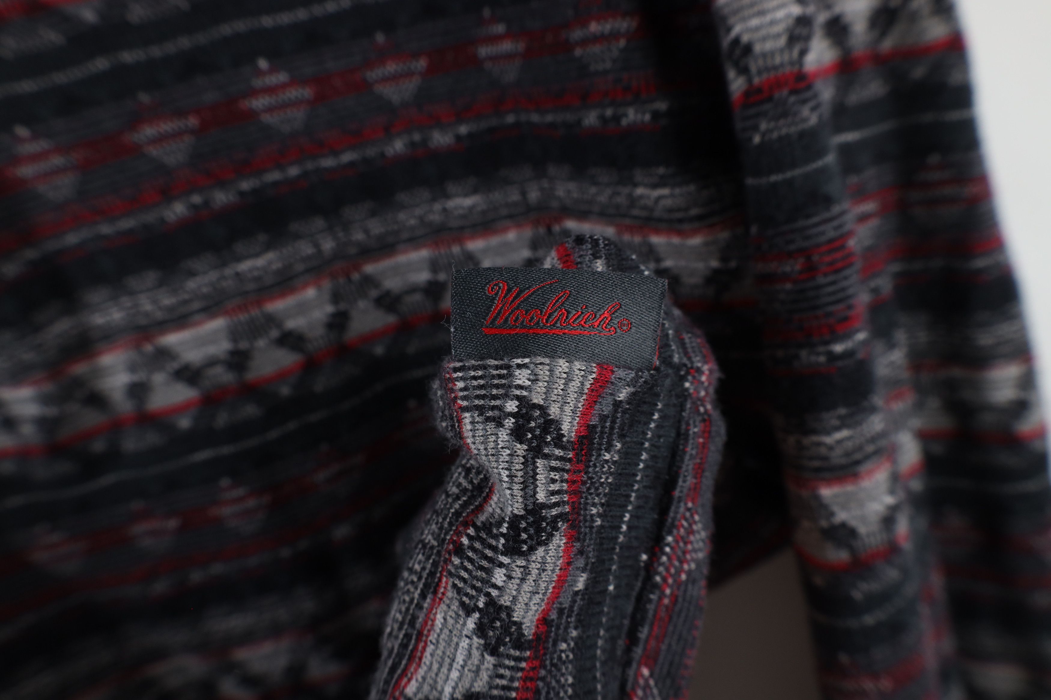 Vintage × Woolrich Woolen Mills Vintage Woolrich Fair Isle Knit Half Zip Pullover Sweater Size M / US 6-8 / IT 42-44 - 5 Thumbnail
