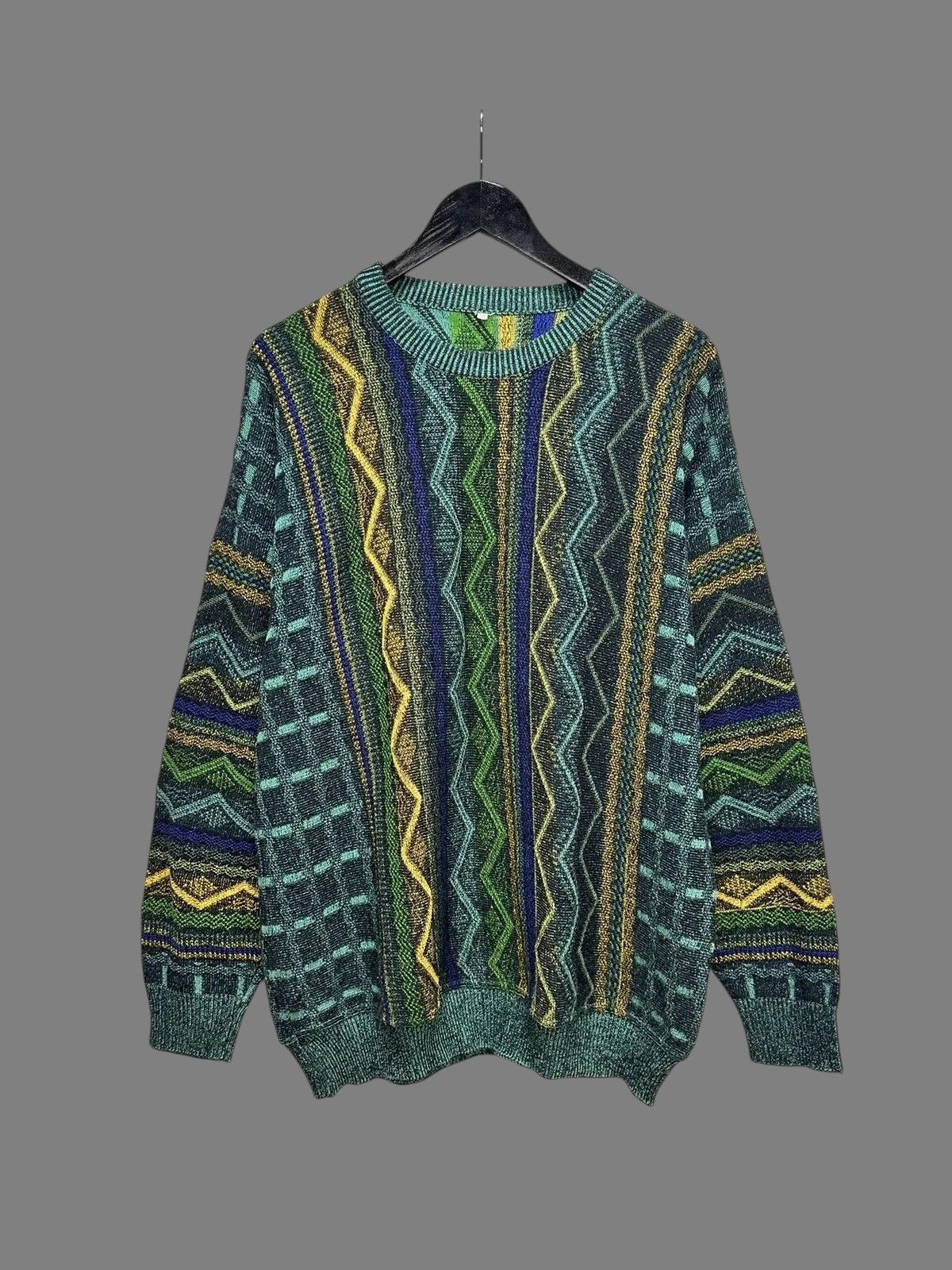 Carlo Colucci Vintage Multicolour Carlo Colucci Knit Sweater Coogi Canada Size US L / EU 52-54 / 3 - 1 Thumbnail