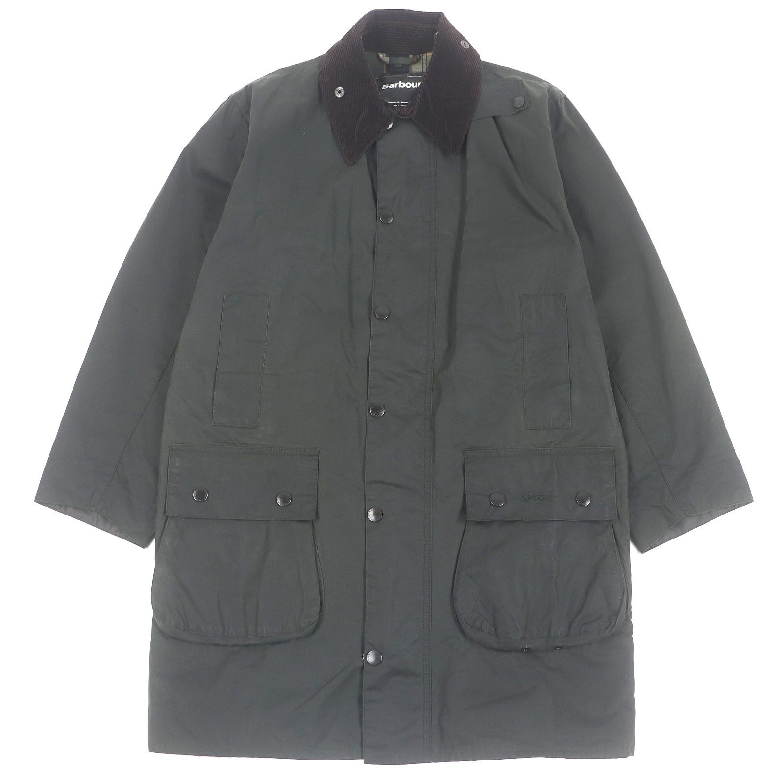 Other Other Barbour BORDER WAX JACKET Oiled Cotton Jacket Others Outerwear MWX0008SG91 DUTY FREE for USA Size ONE SIZE - 1 Thumbnail