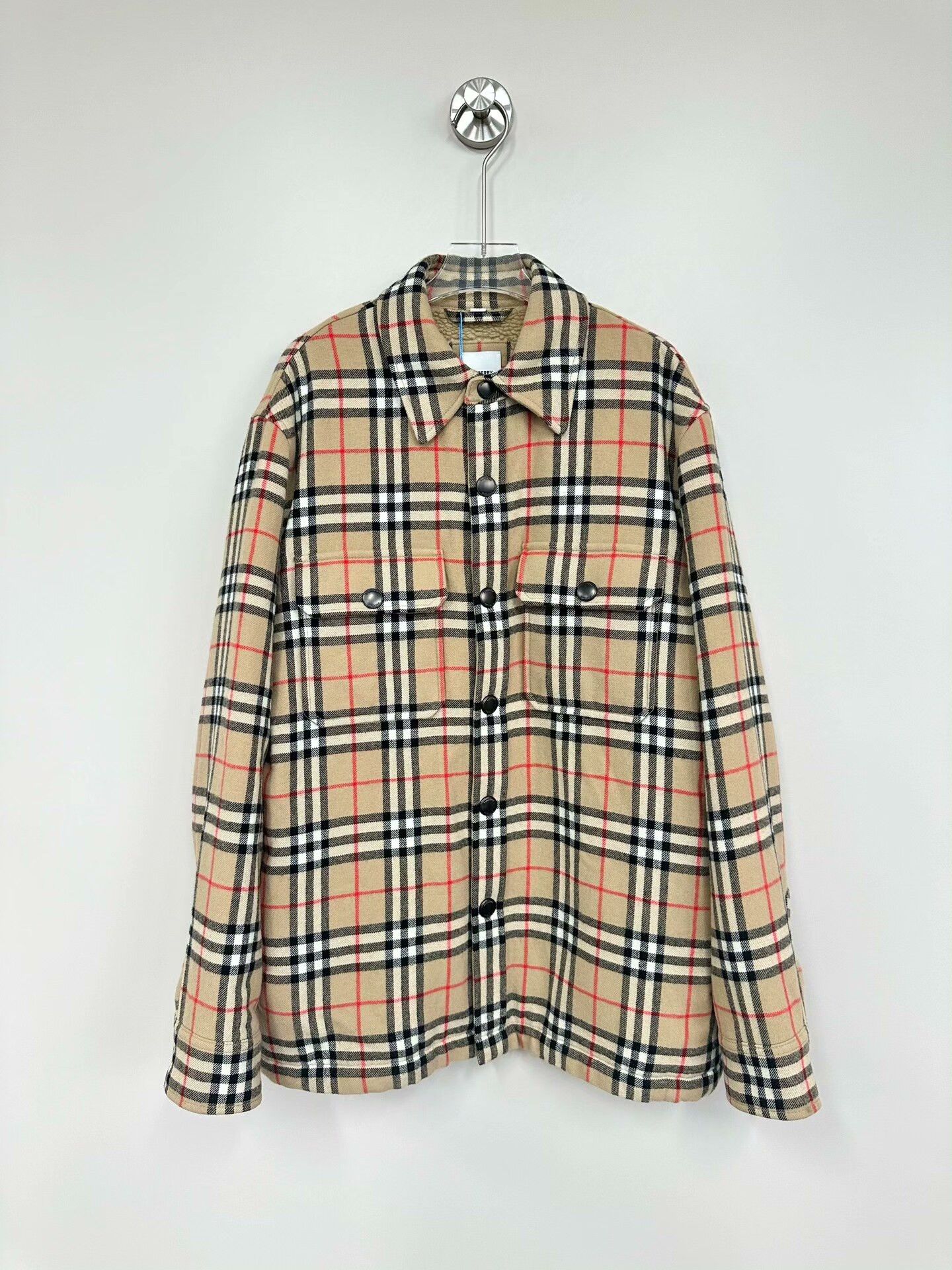 Burberry Burberry Beige Check Lambswool Jacket XS Size XS / US 0-2 / IT 36-38 - 1 Thumbnail