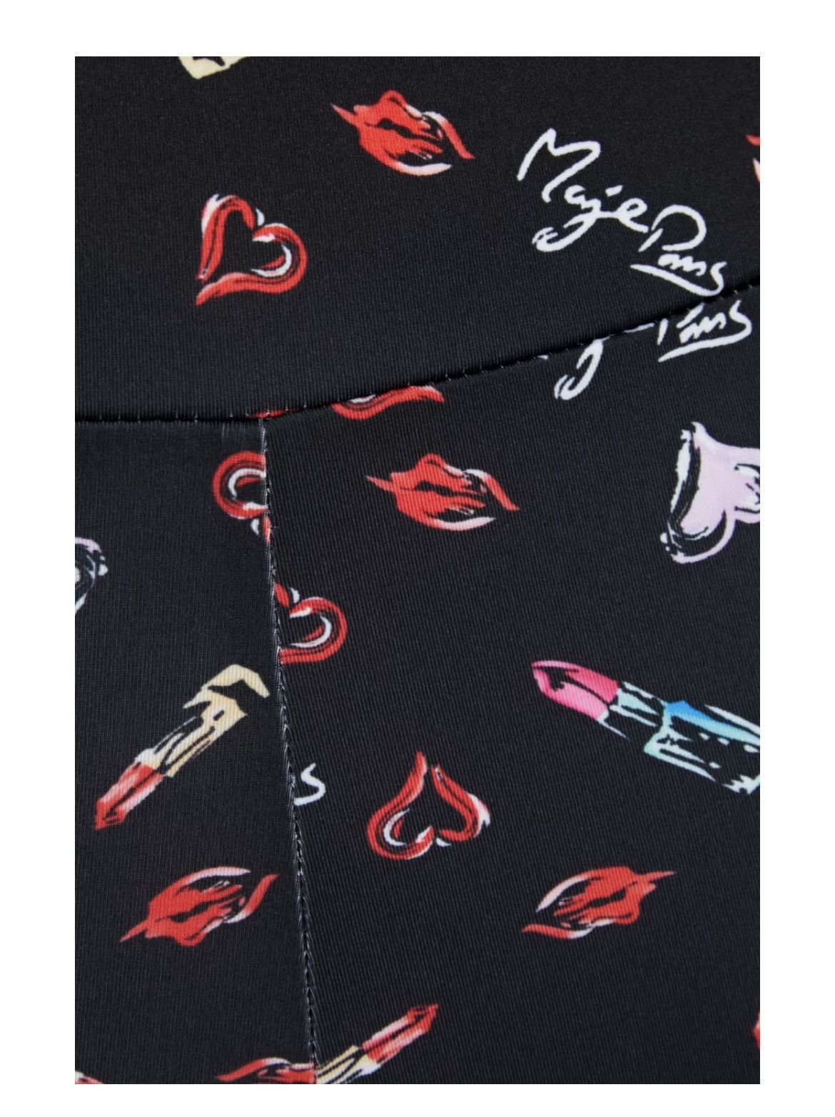 Maje Maje Bike Shorts NWT Stretch Black Multicolor Size 27" / US 4 / IT 40 - 6 Thumbnail