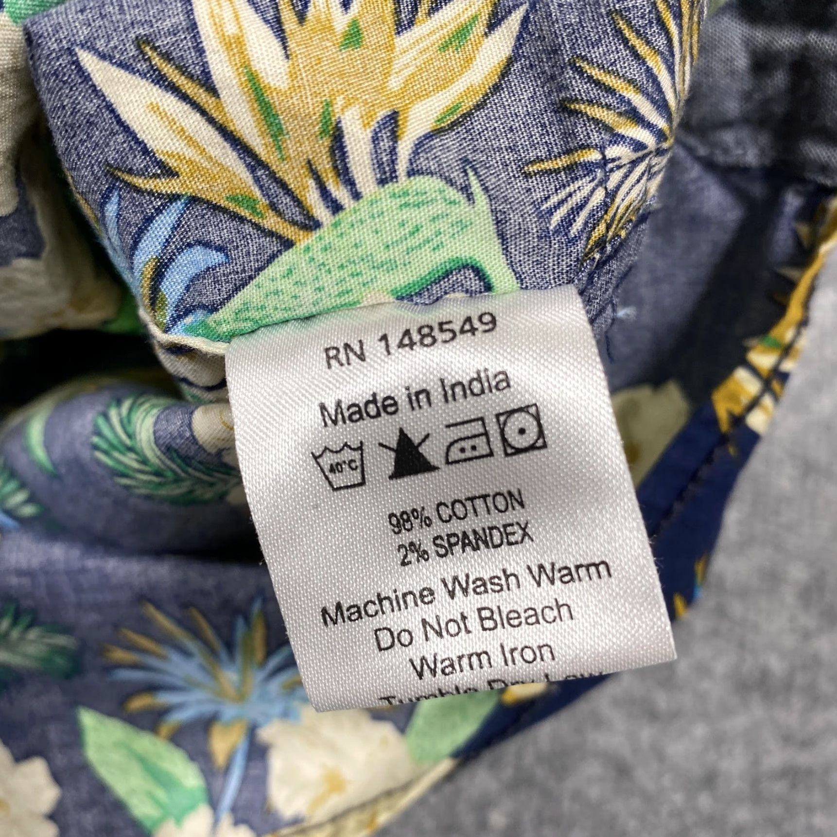 Vintage VINTAGE Huntington Beach Club Shirt Mens Big 4X Blue Floral Short Sleeve Button Up Size US XXL / EU 58 / 5 - 4 Thumbnail