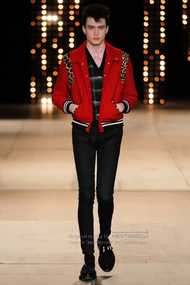 Saint Laurent Paris Saint Laurent Paris Red Leopard Print Jacket Size US S / EU 44-46 / 1 - 8 Thumbnail