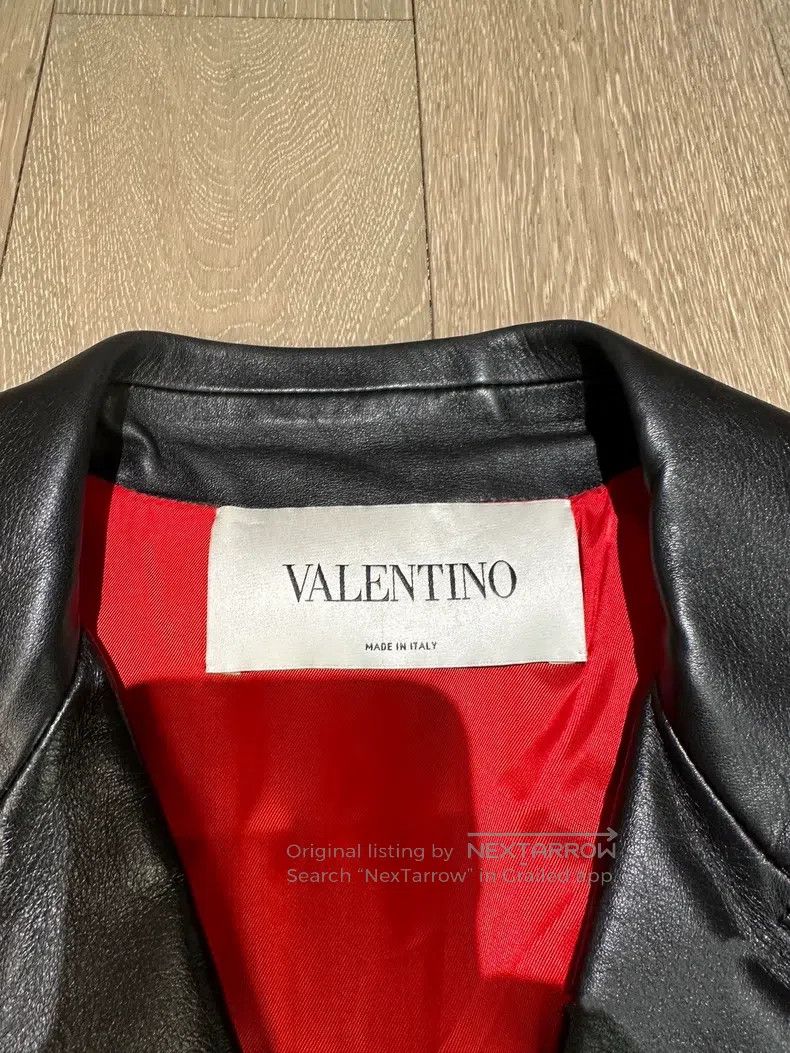 Valentino Valentino Black leather coat Size M / US 6-8 / IT 42-44 - 4 Thumbnail