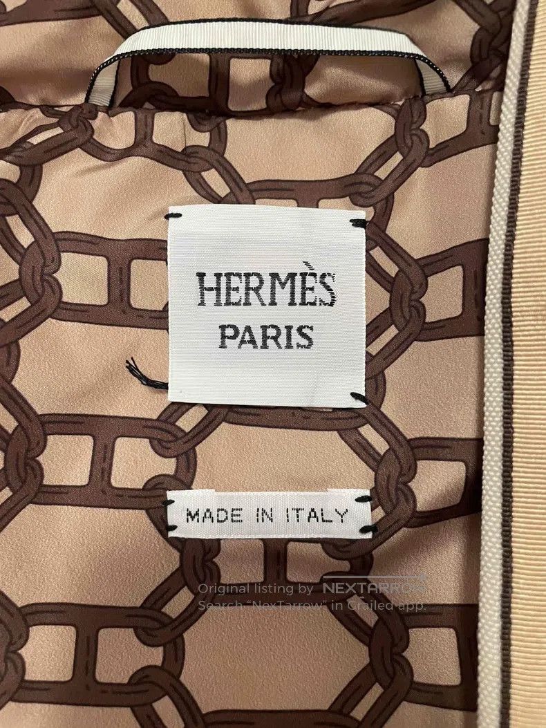 Hermes Hermes Short down jacket, bread style, beige Size XS / US 0-2 / IT 36-38 - 8 Thumbnail