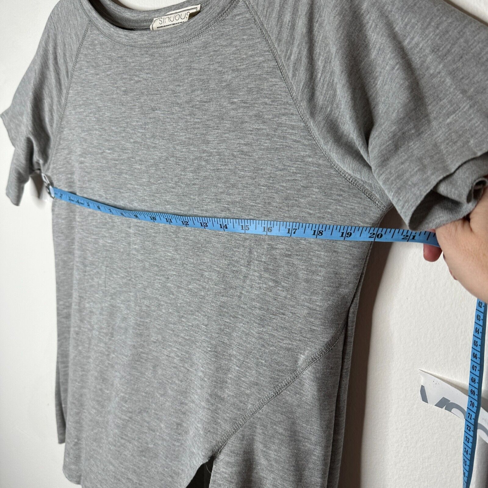 Other Sinuous Casual Gray Asymmetrical Hem Tee Round Neck M Size M / US 6-8 / IT 42-44 - 8 Thumbnail