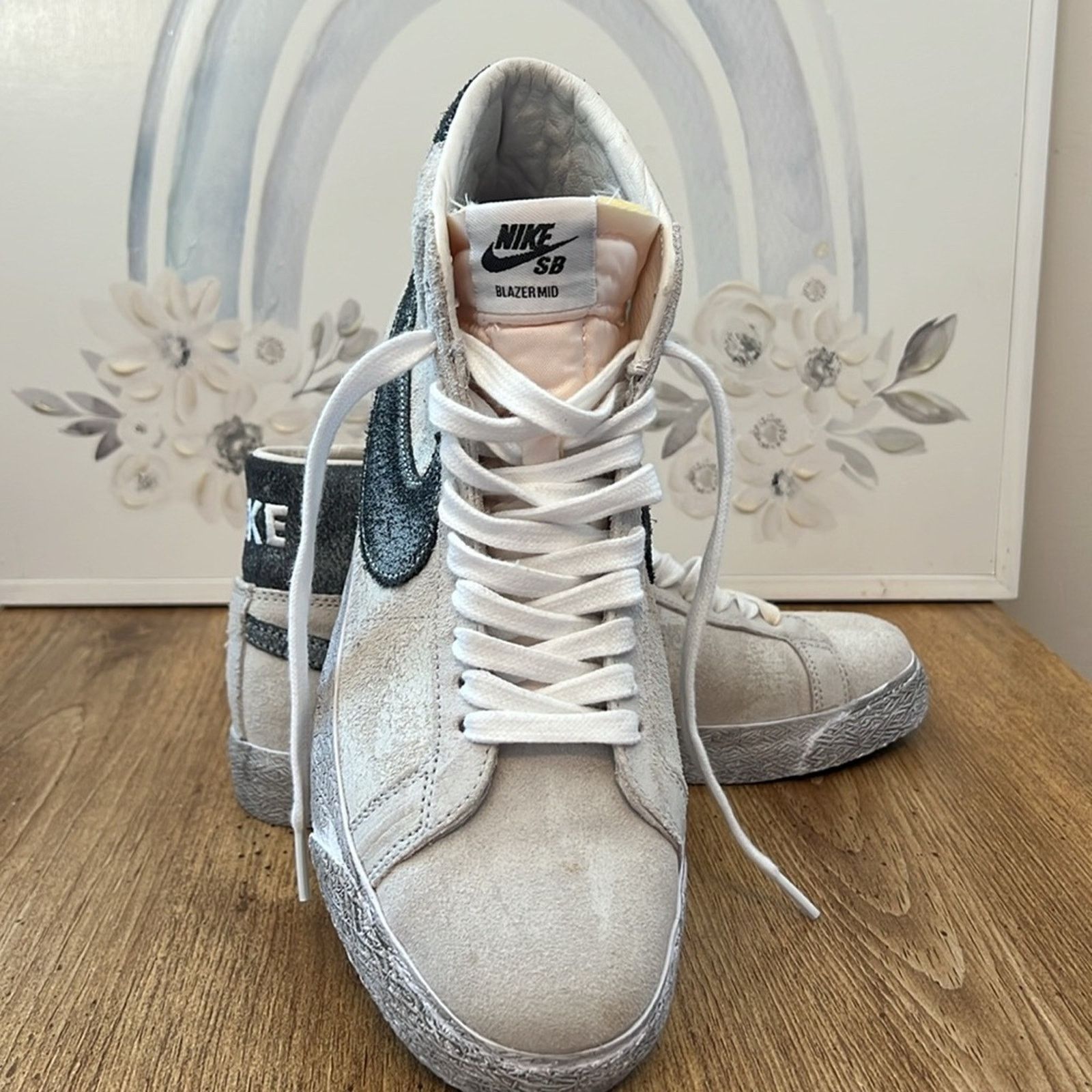 Nike Nike Zoom Blazer Mid Premium SB Faded Pack Grey Fog Black Size US 9.5 / IT 39.5 - 14 Thumbnail
