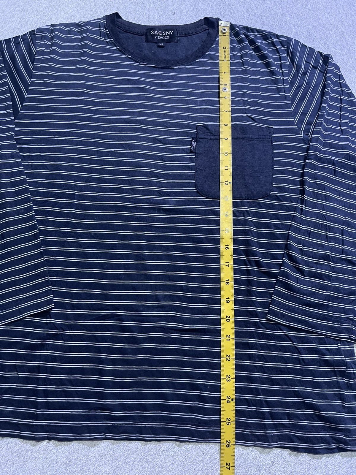 Yohji Yamamoto Y'sacca yohji yamamoto long t-shirt with small pocket motif Size US M / EU 48-50 / 2 - 8 Thumbnail