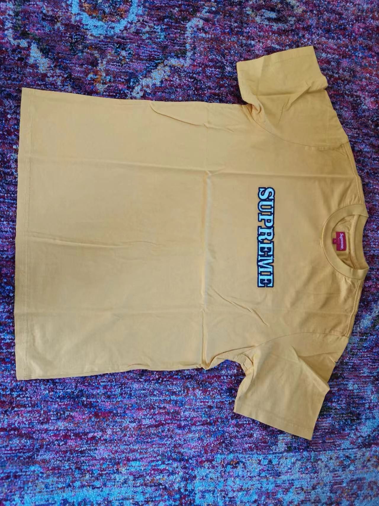 Supreme NEVER WORN* Supreme FW18 Floral Logo Tee Gold Size US L / EU 52-54 / 3 - 2 Thumbnail